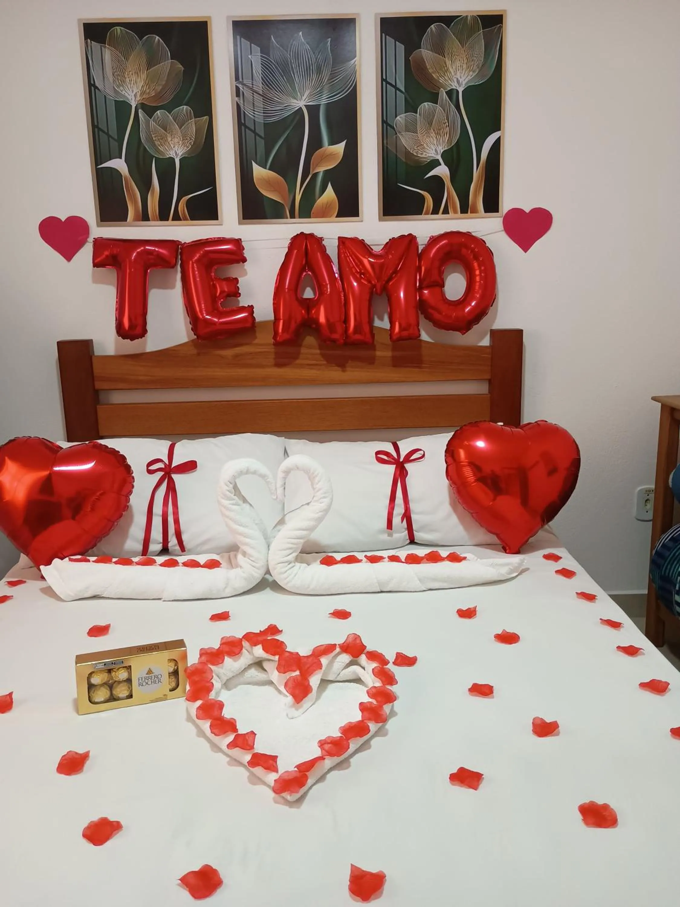 Bed in Chalés e suítes lima