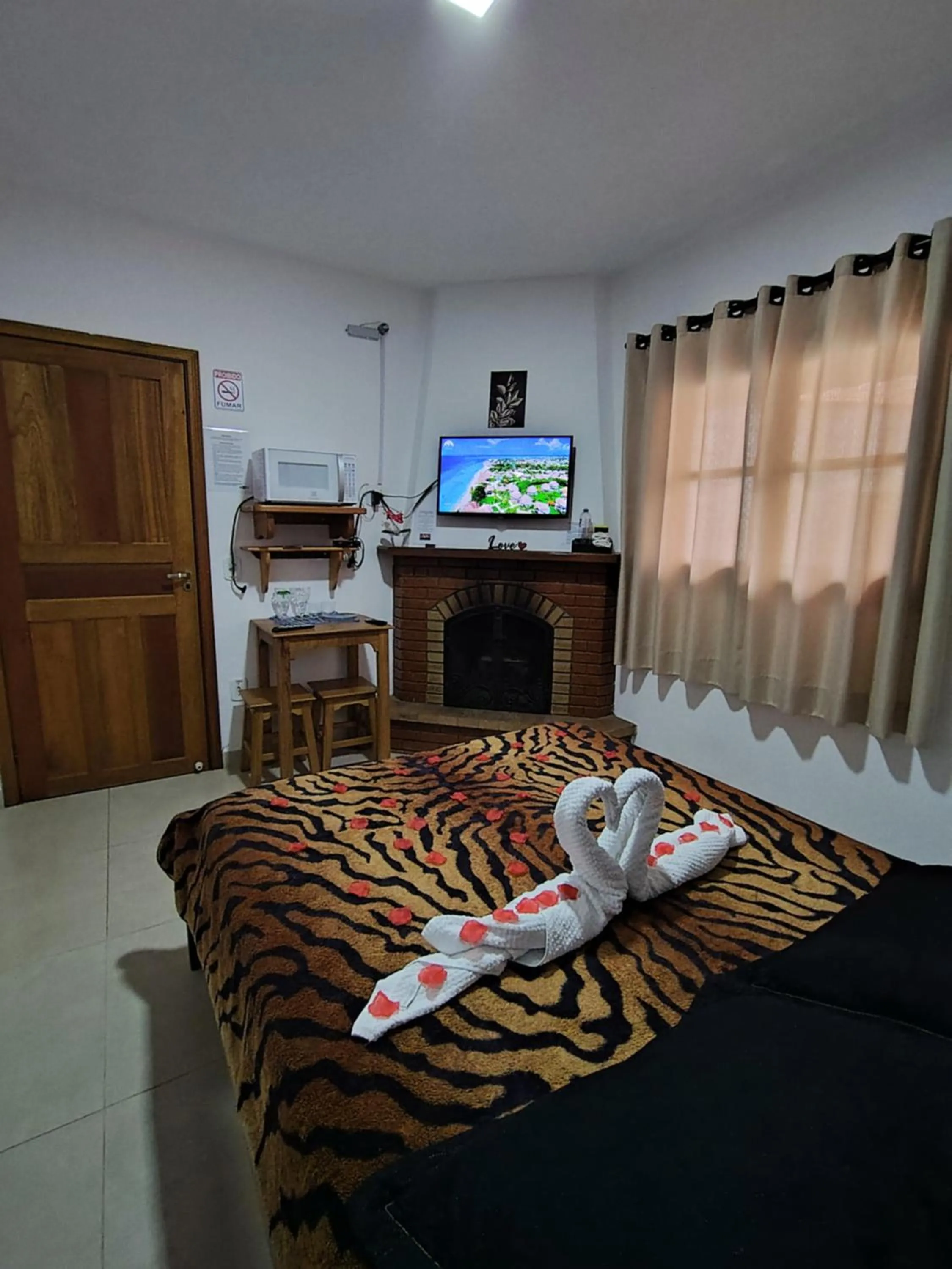 Bed in Chalés e suítes lima