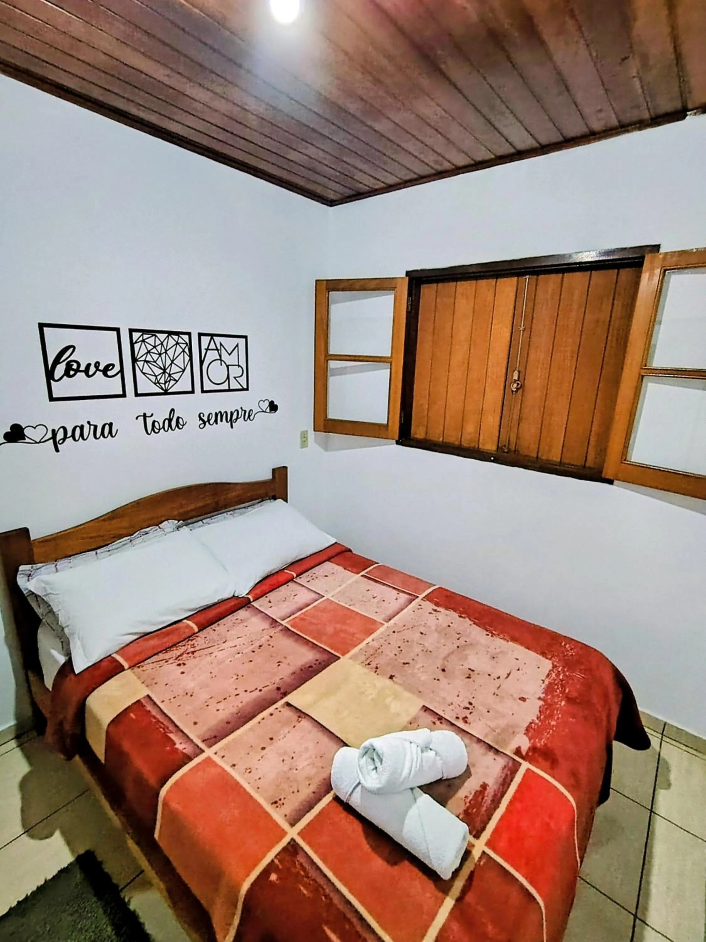 Bed in Chalés e suítes lima