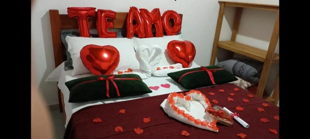 Bed in Chalés e suítes lima