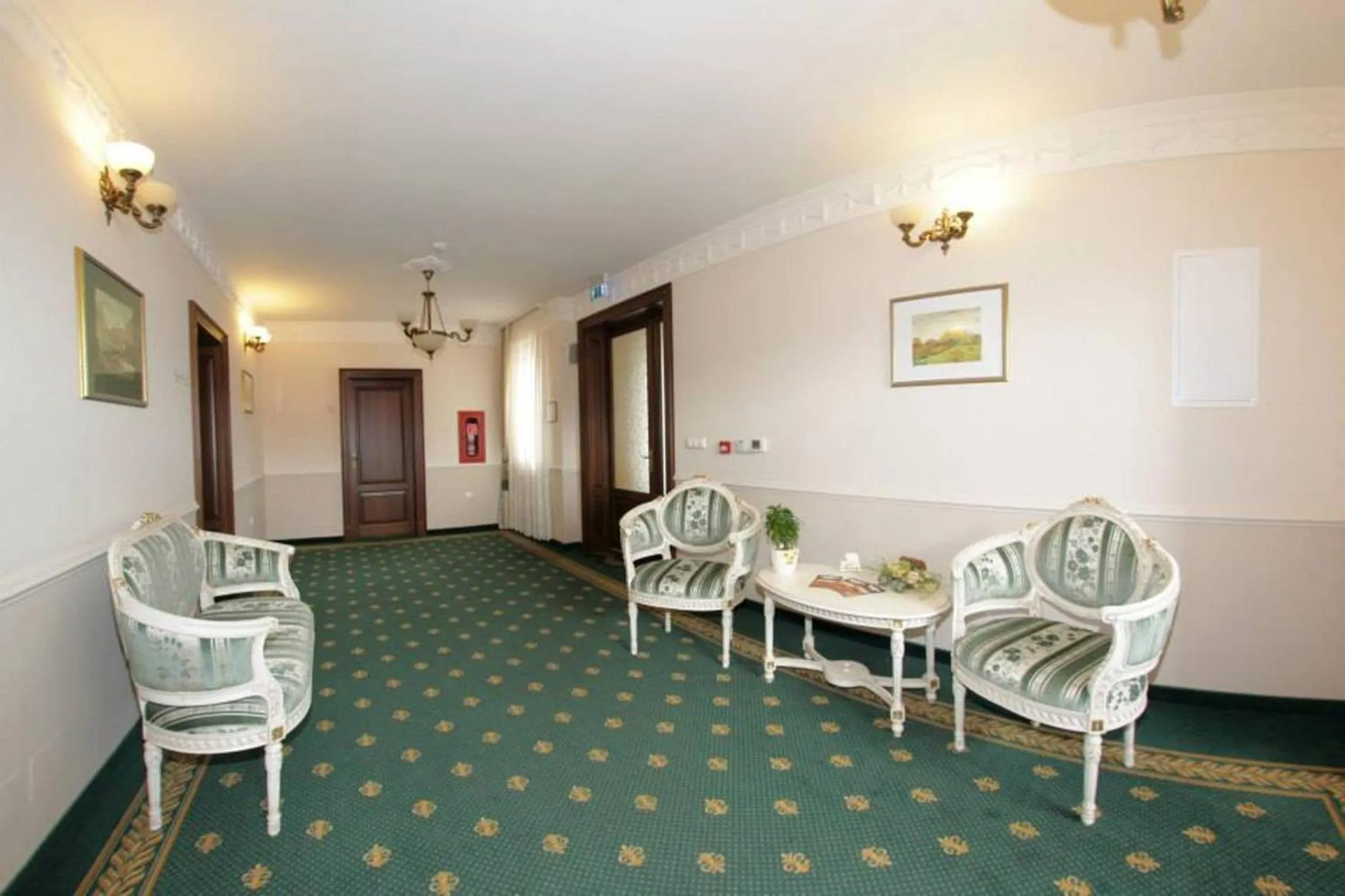 Seating area in Hotel Slavia