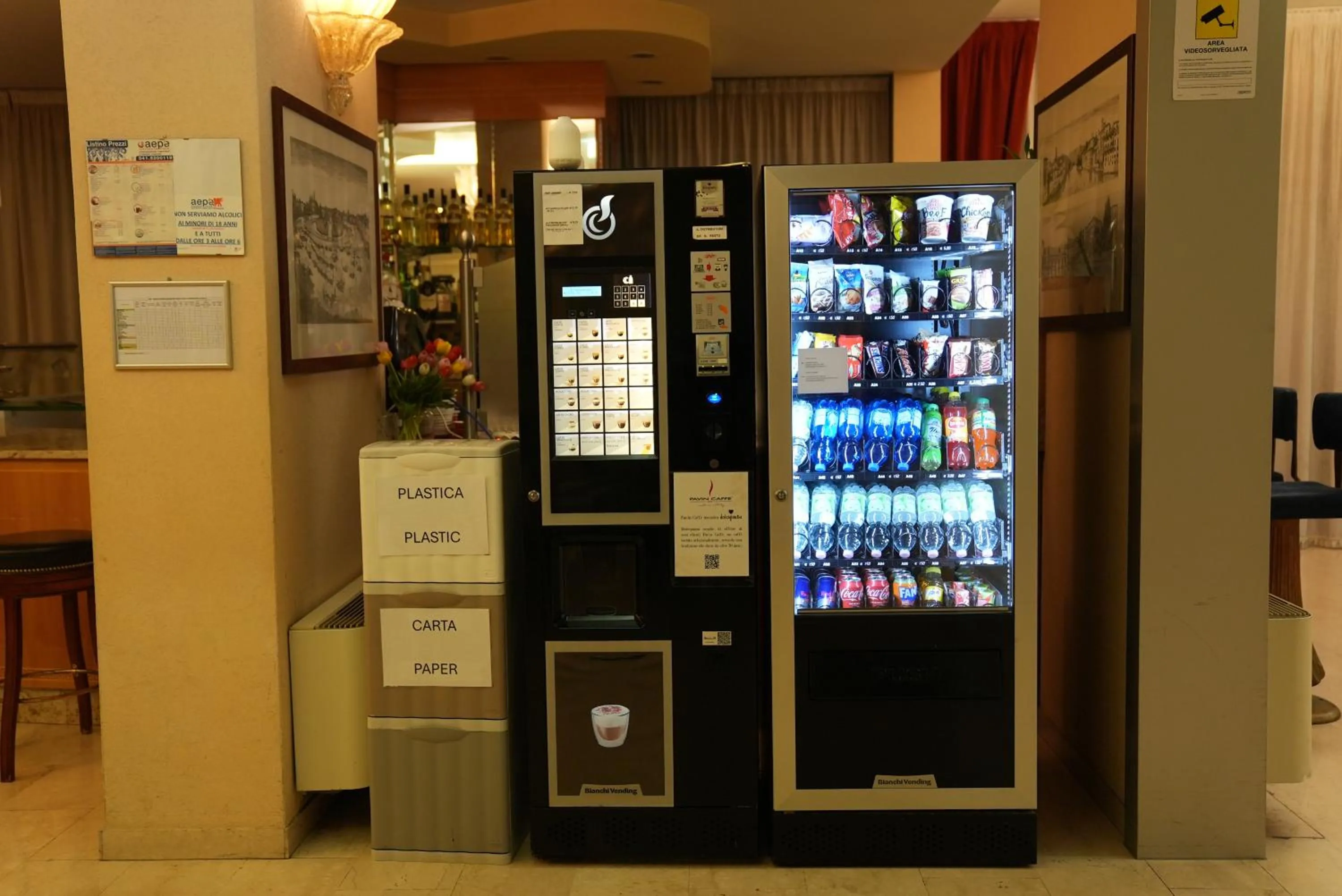 vending machine in Hotel Albatros