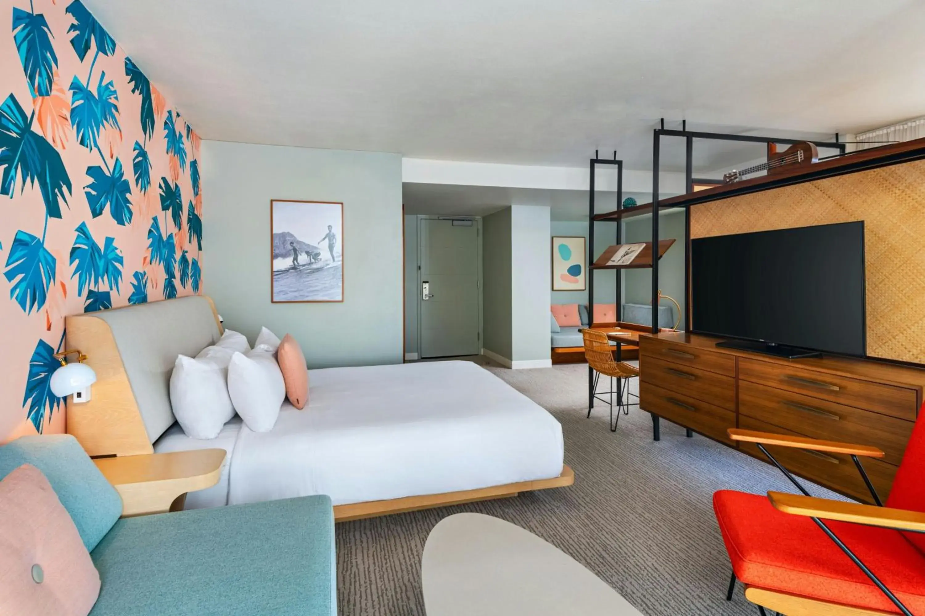 Bedroom, Bed in The Laylow Waikiki, Autograph Collection Bedroom, Bed in The Laylow Waikiki, Autograph Collection