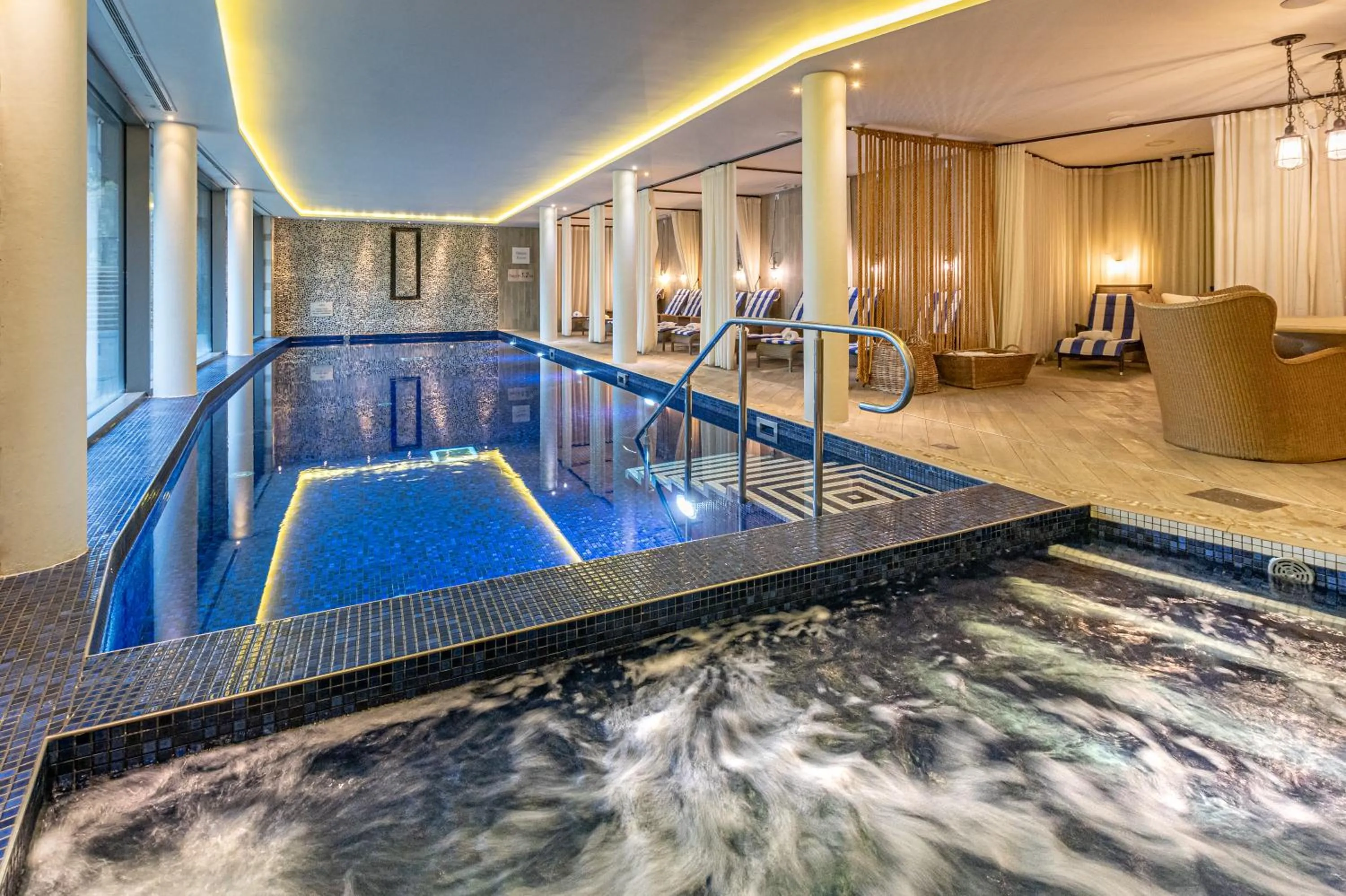 Pool view in Harbour Hotel & Spa Salcombe