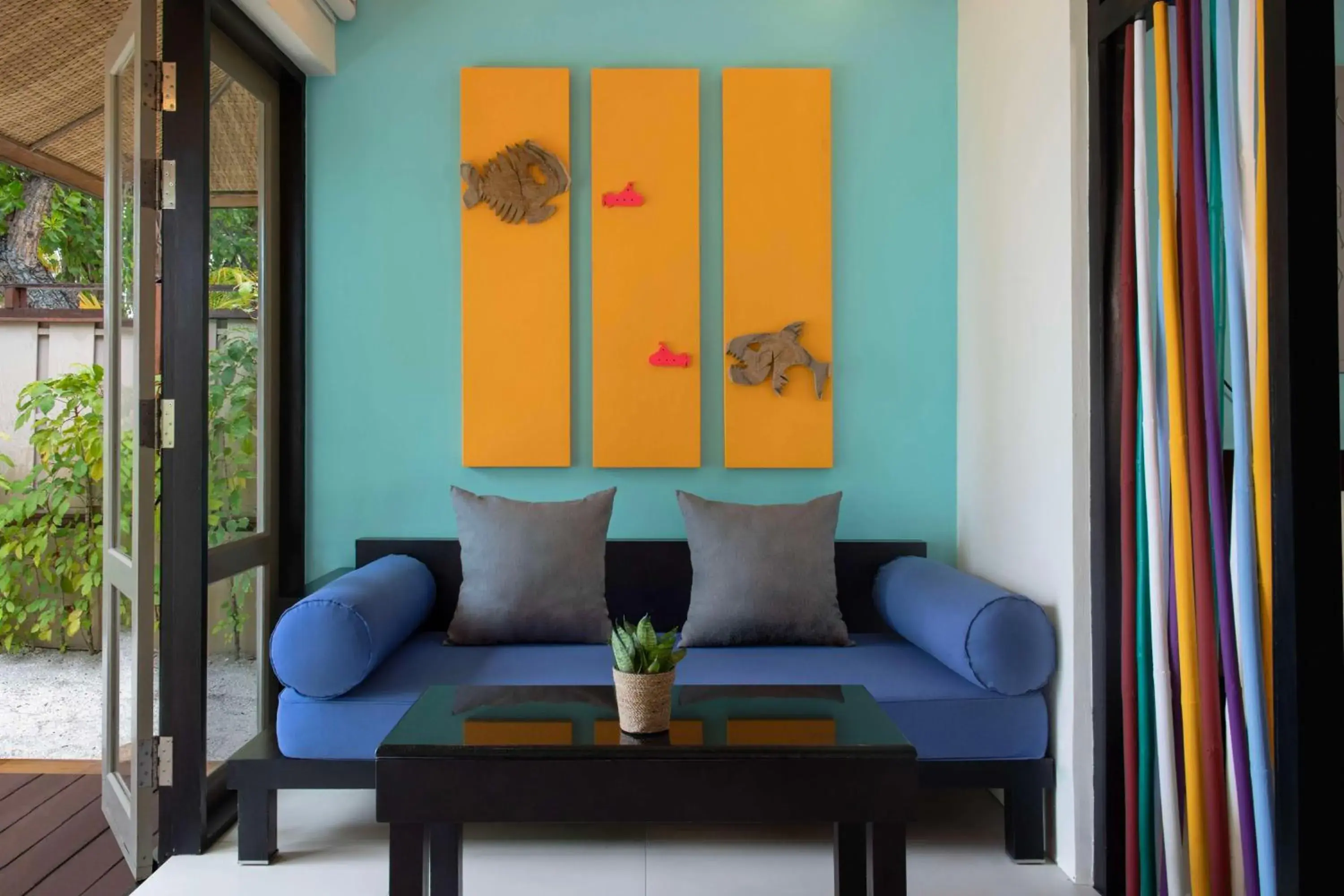 Living room in Dhawa Ihuru, part of Banyan Group Living room in Dhawa Ihuru, part of Banyan Group