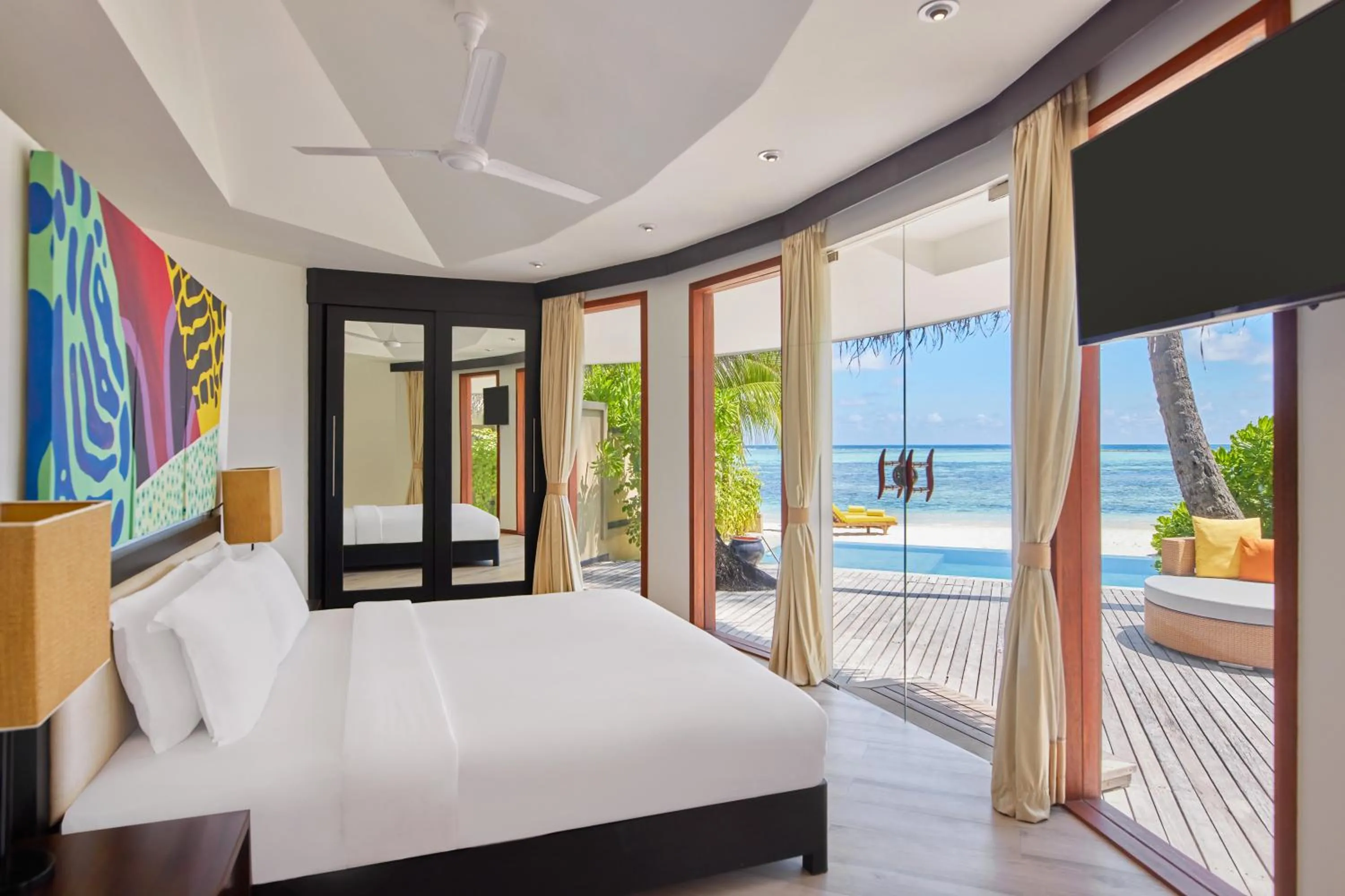 Sea view, Bed in Angsana Velavaru - Enjoy 20 percent off Return Seaplane for Two guests on stays of 4 nights or more between 1 March to 23 December 2026