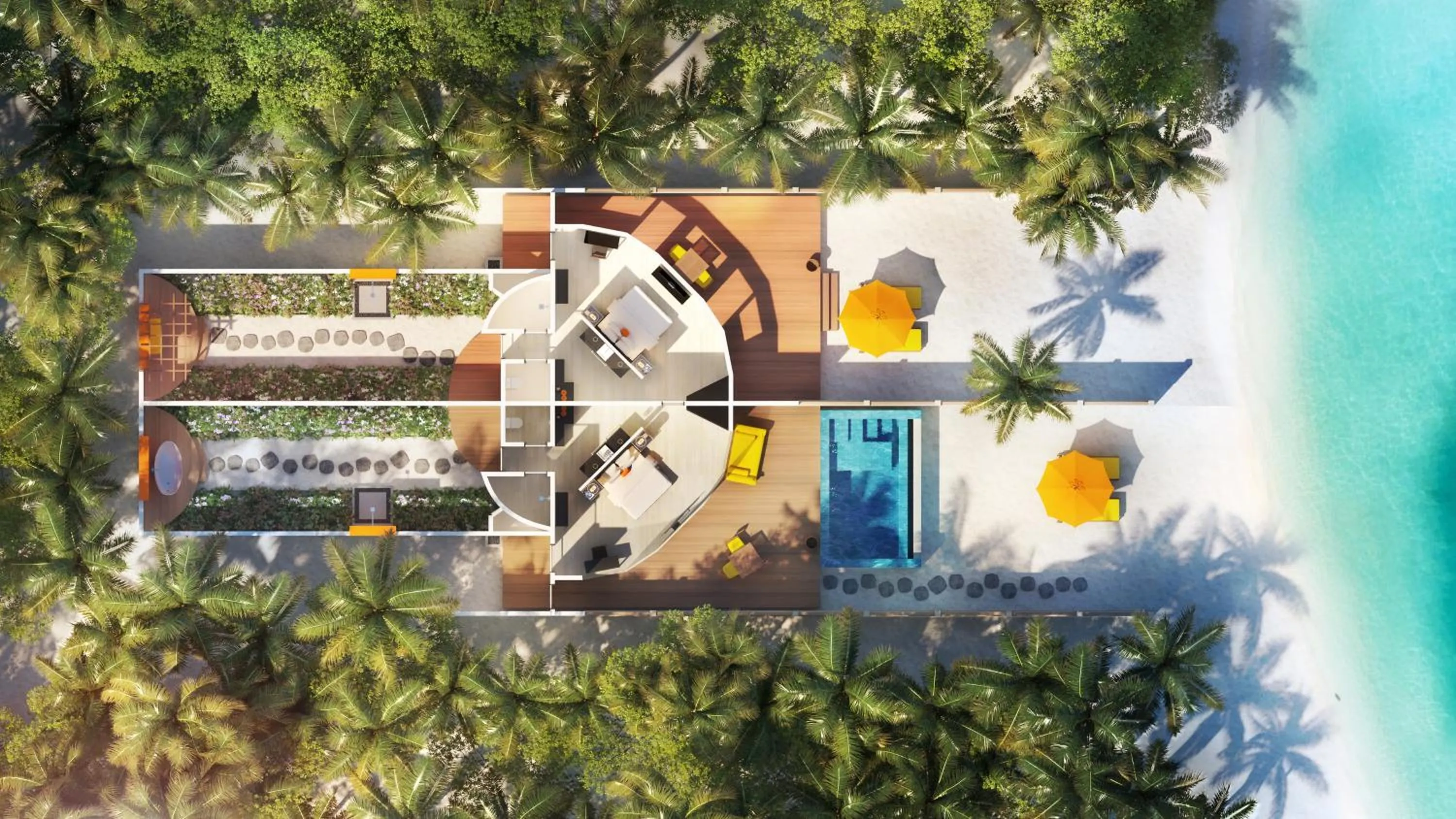 Floor plan in Angsana Velavaru - Enjoy 20 percent off Return Seaplane for Two guests on stays of 4 nights or more between 1 March to 23 December 2026