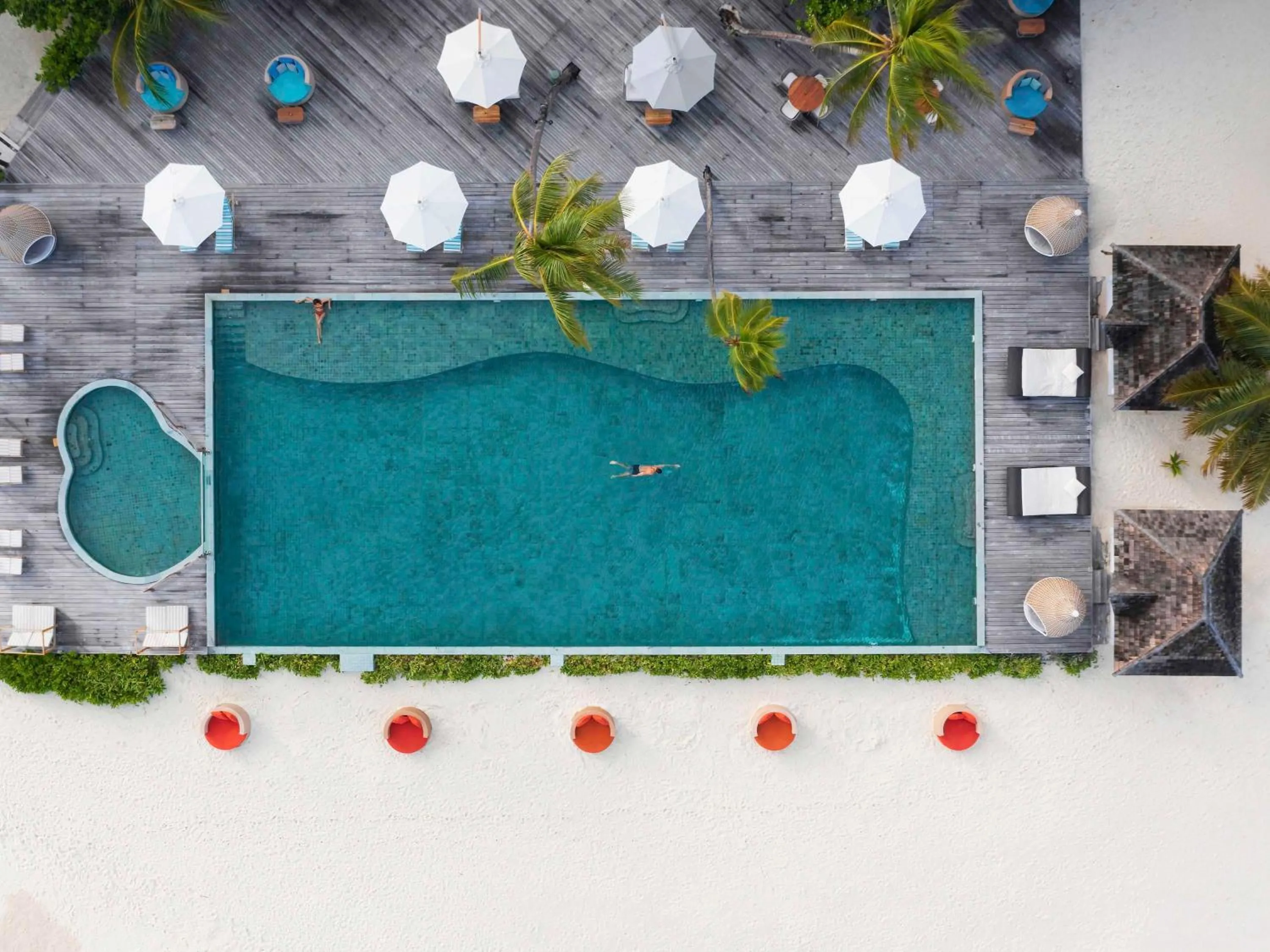 Pool view in Angsana Velavaru - Enjoy 20 percent off Return Seaplane for Two guests on stays of 4 nights or more between 1 March to 23 December 2026