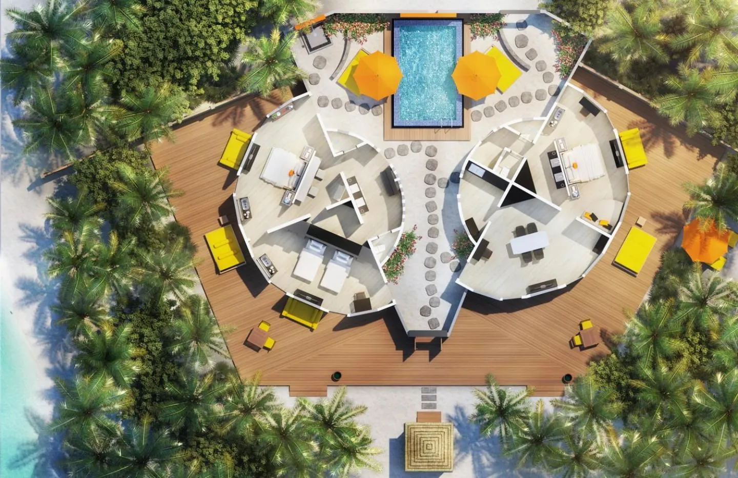 Bird's eye view in Angsana Velavaru - Enjoy 20 percent off Return Seaplane for Two guests on stays of 4 nights or more between 1 March to 23 December 2026