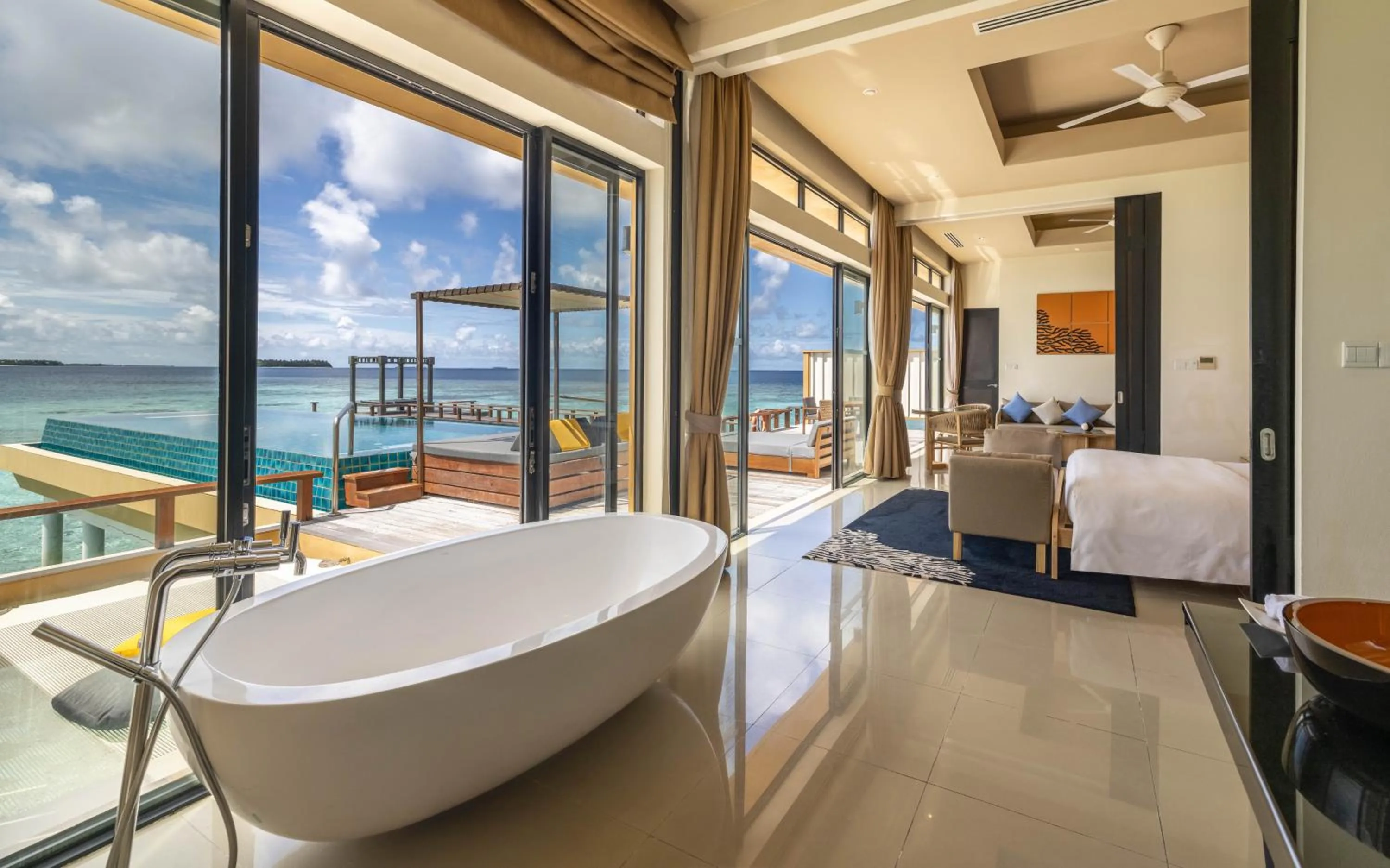 Bathroom in Angsana Velavaru - Enjoy 20 percent off Return Seaplane for Two guests on stays of 4 nights or more between 1 March to 23 December 2026