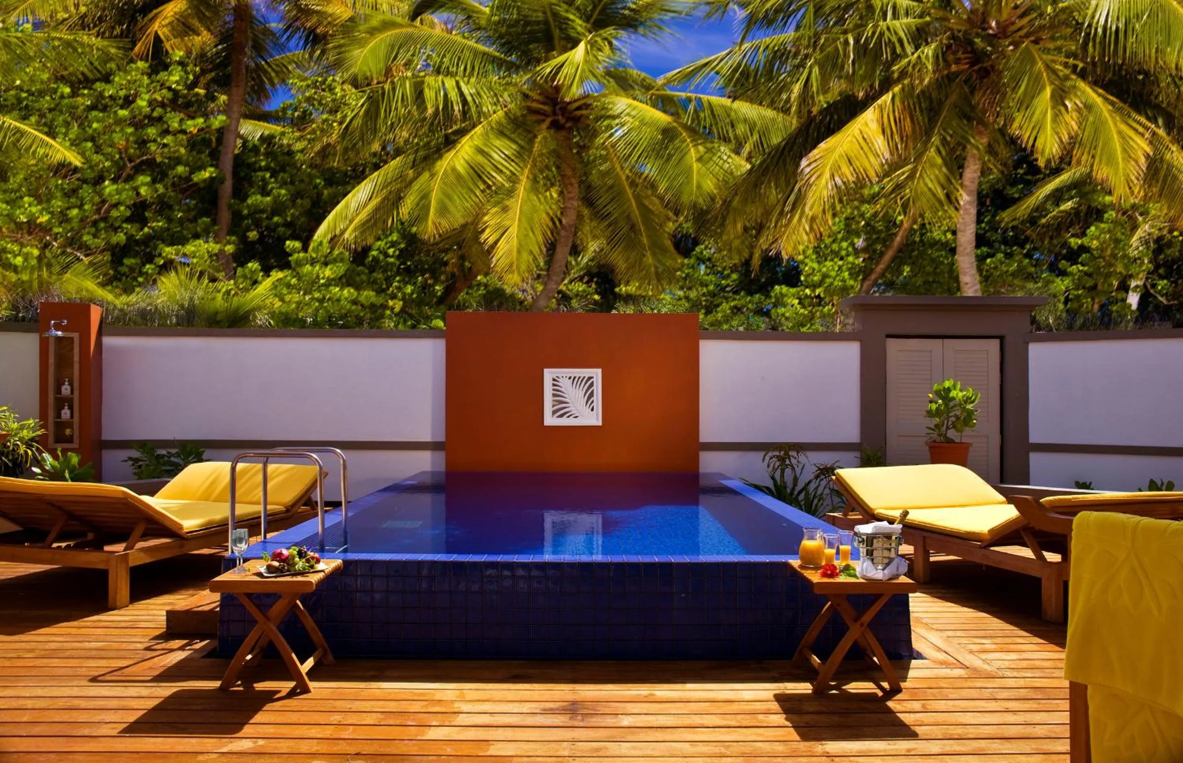 Shower in Angsana Velavaru - Enjoy 20 percent off Return Seaplane for Two guests on stays of 4 nights or more between 1 March to 23 December 2026