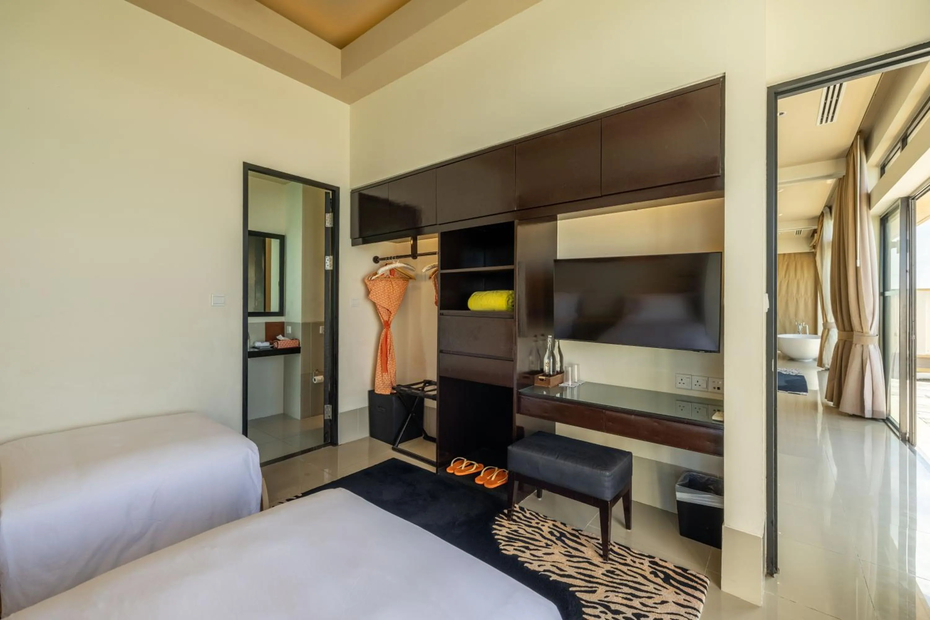 Bedroom, Bed in Angsana Velavaru - Enjoy 20 percent off Return Seaplane for Two guests on stays of 4 nights or more between 1 March to 23 December 2026