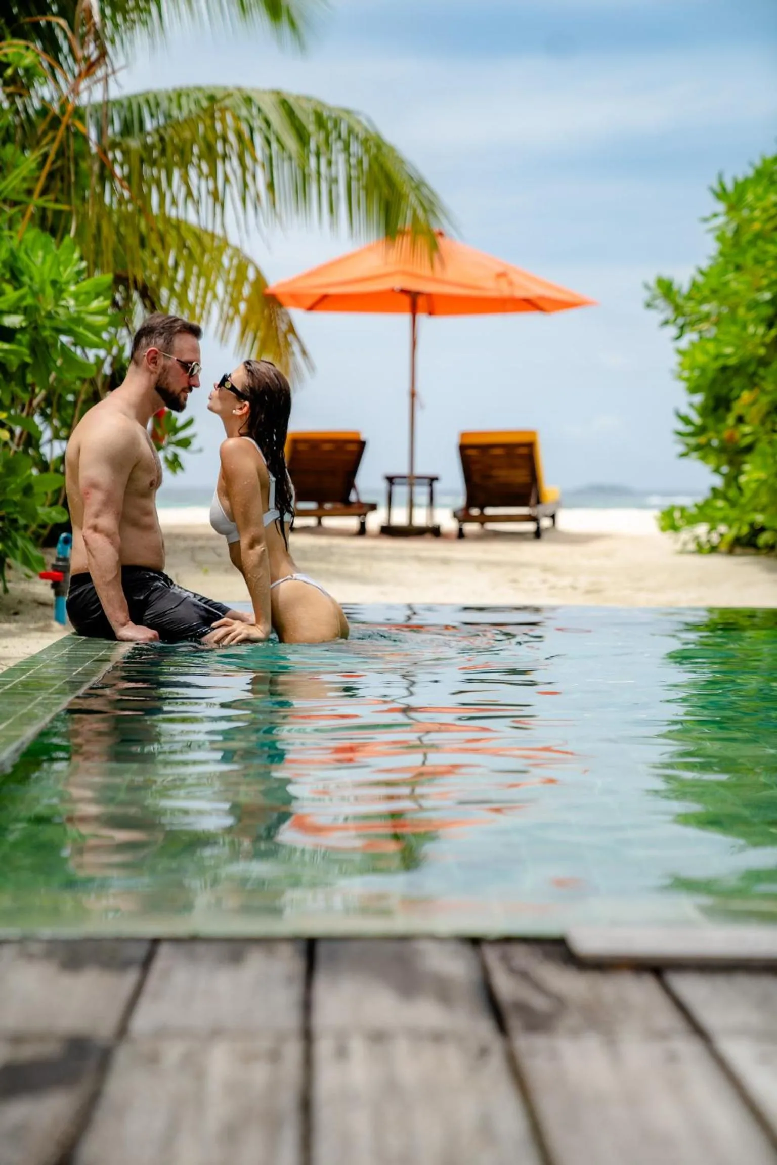 Swimming pool in Angsana Velavaru - Enjoy 20 percent off Return Seaplane for Two guests on stays of 4 nights or more between 1 March to 23 December 2026