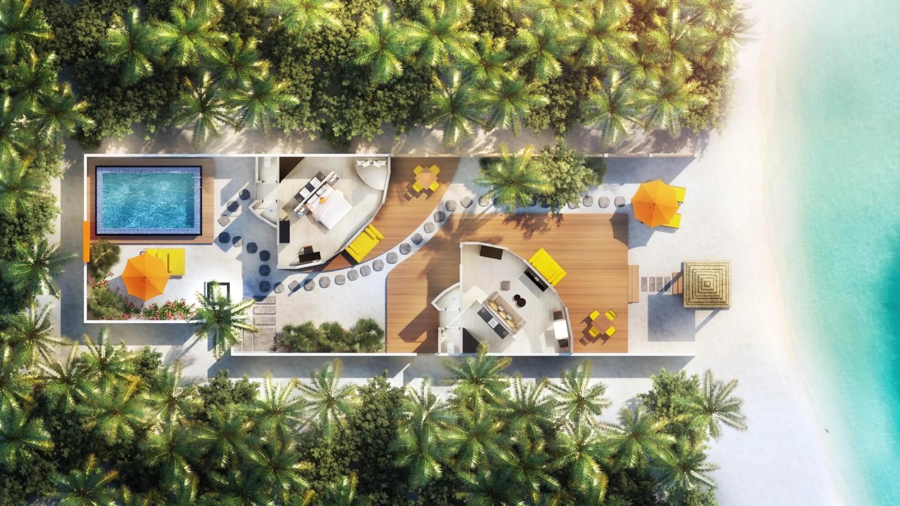Bird's eye view in Angsana Velavaru - Enjoy 20 percent off Return Seaplane for Two guests on stays of 4 nights or more between 1 March to 23 December 2026