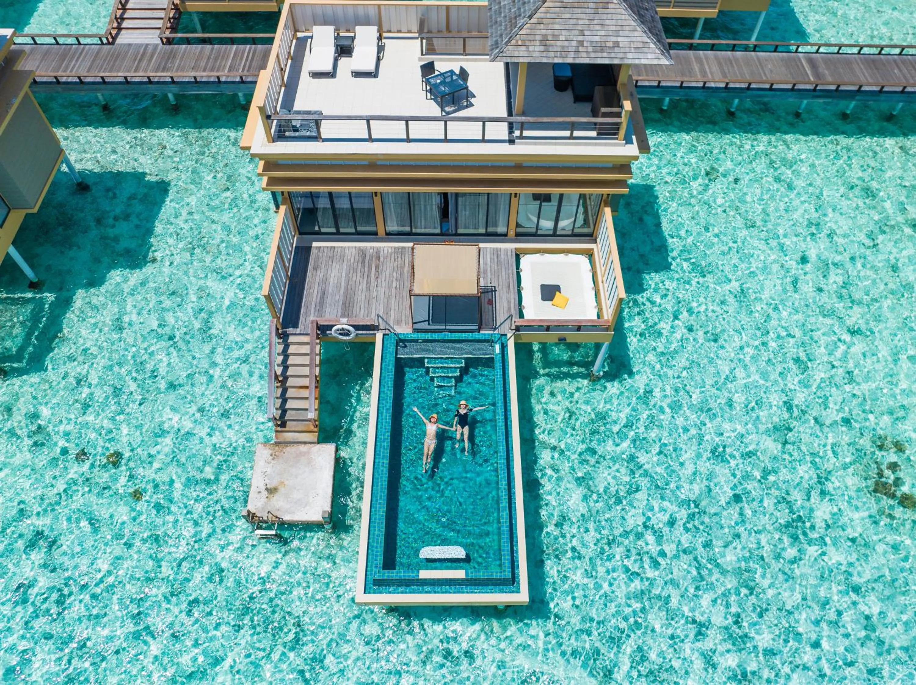Swimming pool in Angsana Velavaru - Enjoy 20 percent off Return Seaplane for Two guests on stays of 4 nights or more between 1 March to 23 December 2026