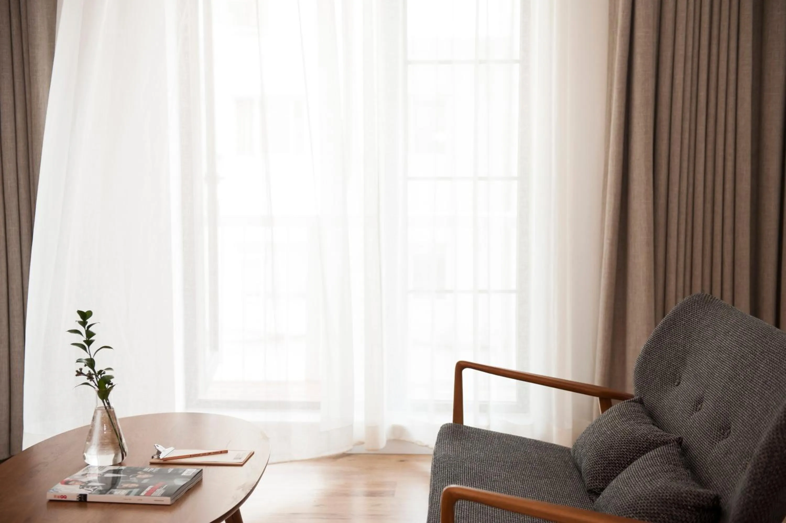 Living room in Yi Stack Hotel Beijing
