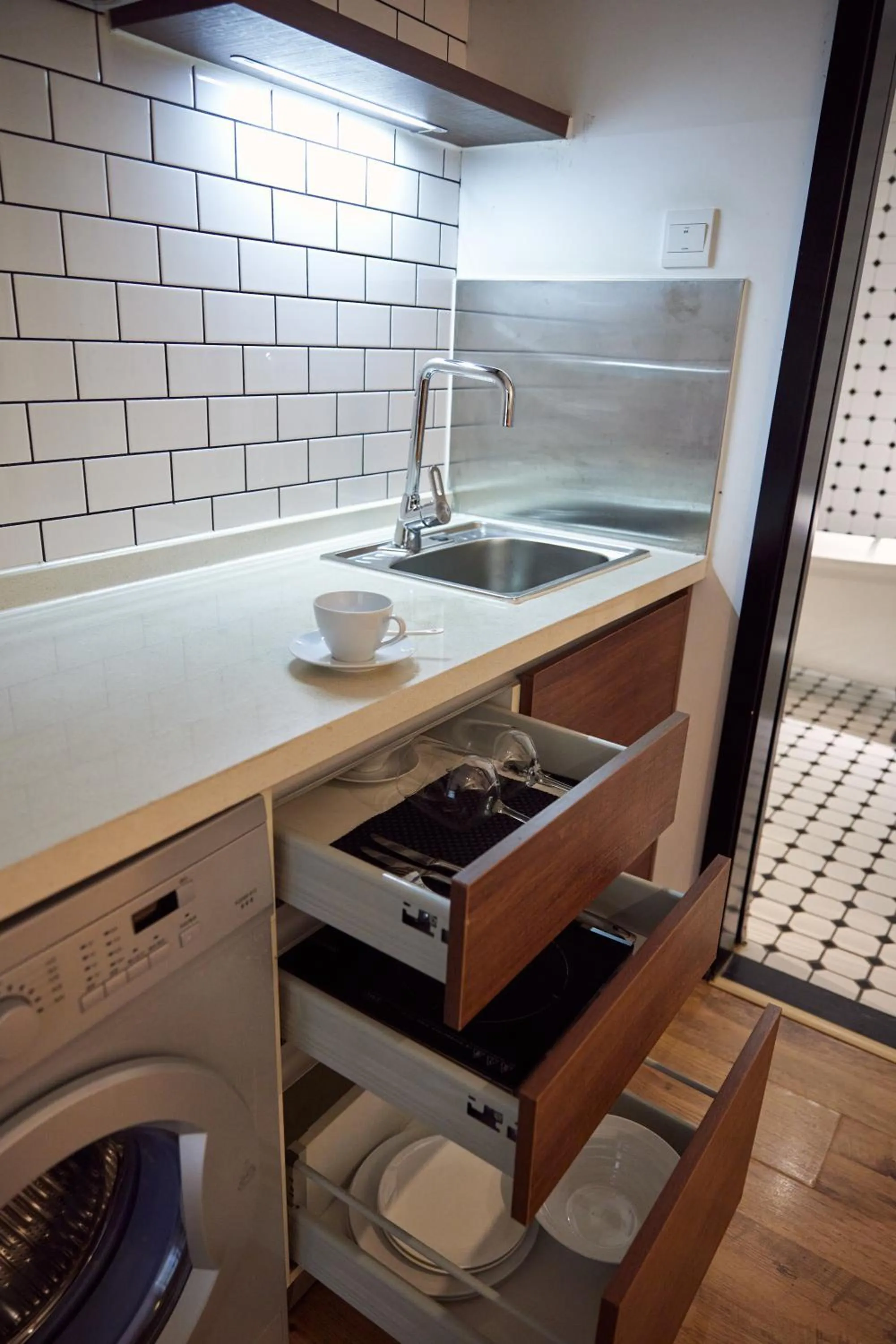 Kitchen or kitchenette in Yi Stack Hotel Beijing