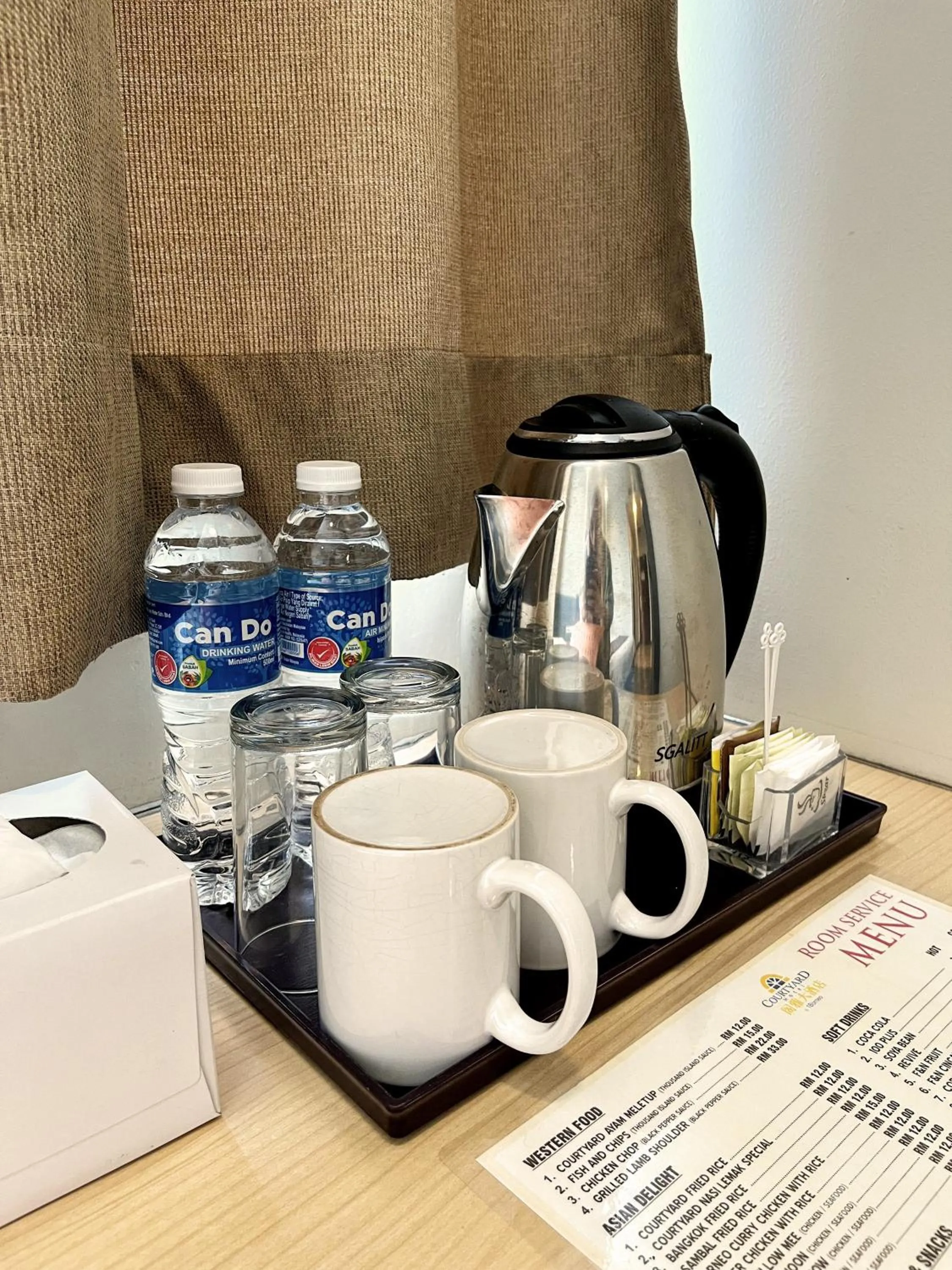 Coffee/tea facilities in Courtyard Hotel 1Borneo