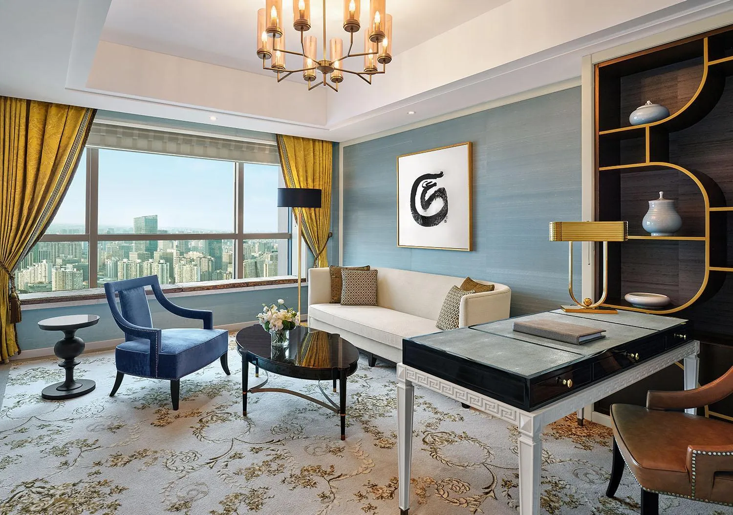 Living room in The St Regis Shanghai Jingan - Where Downtown Luxury Meets Legendary Old Shanghai Jazz