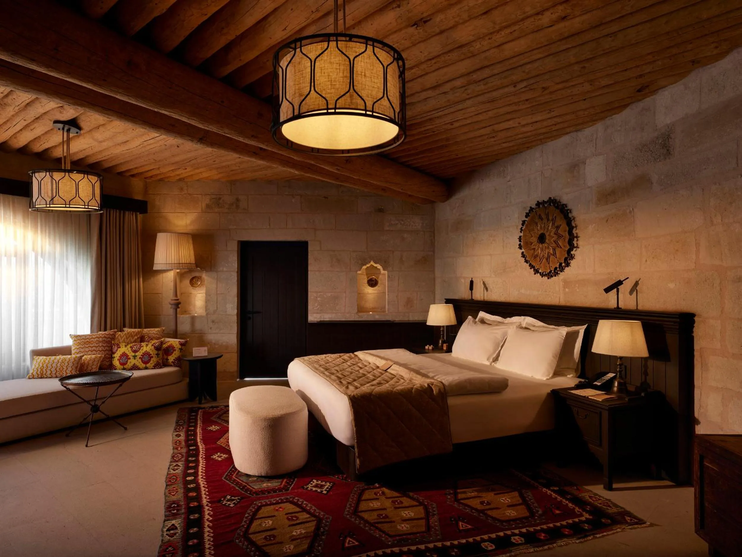 Bed in Argos in Cappadocia