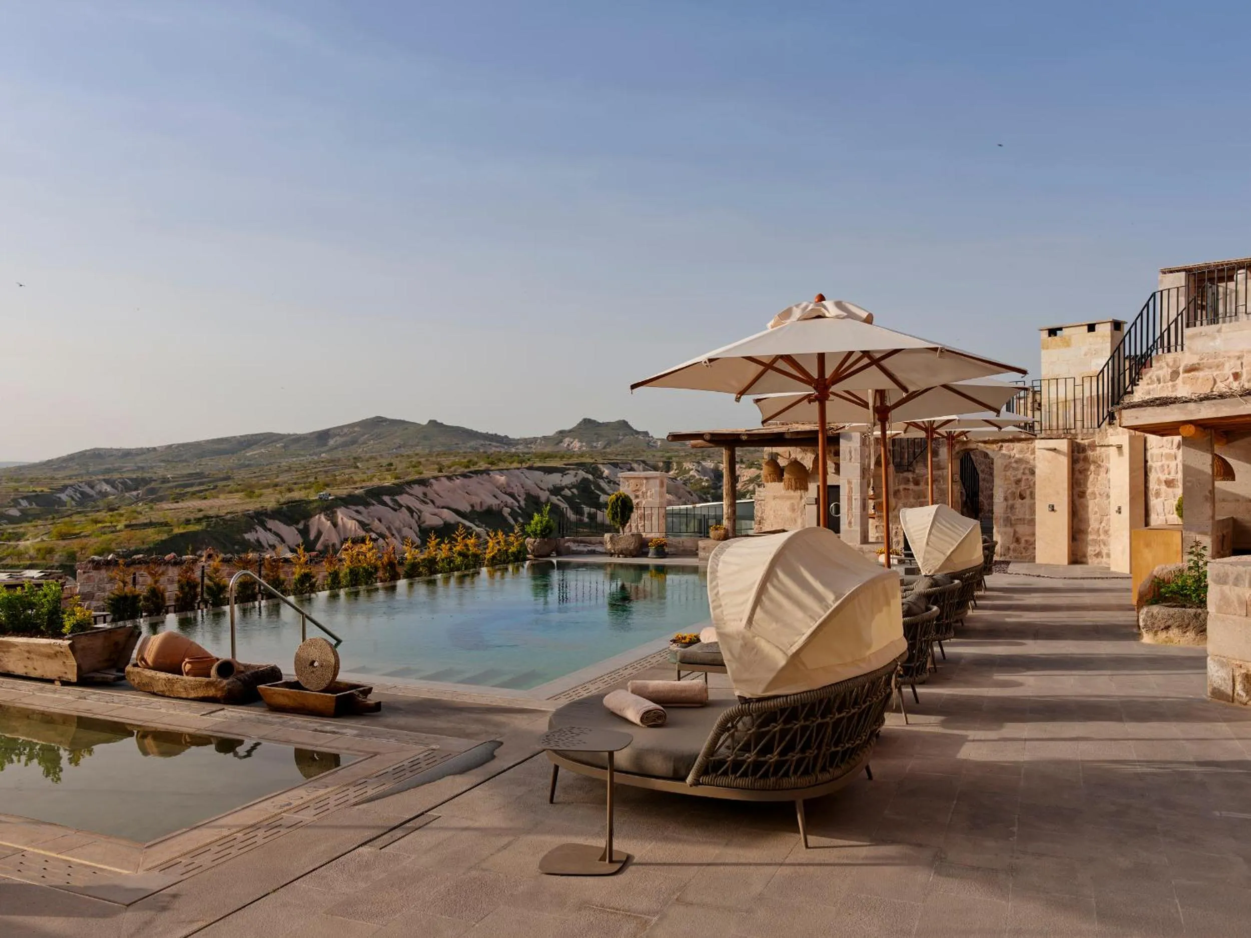 Pool view in Argos in Cappadocia