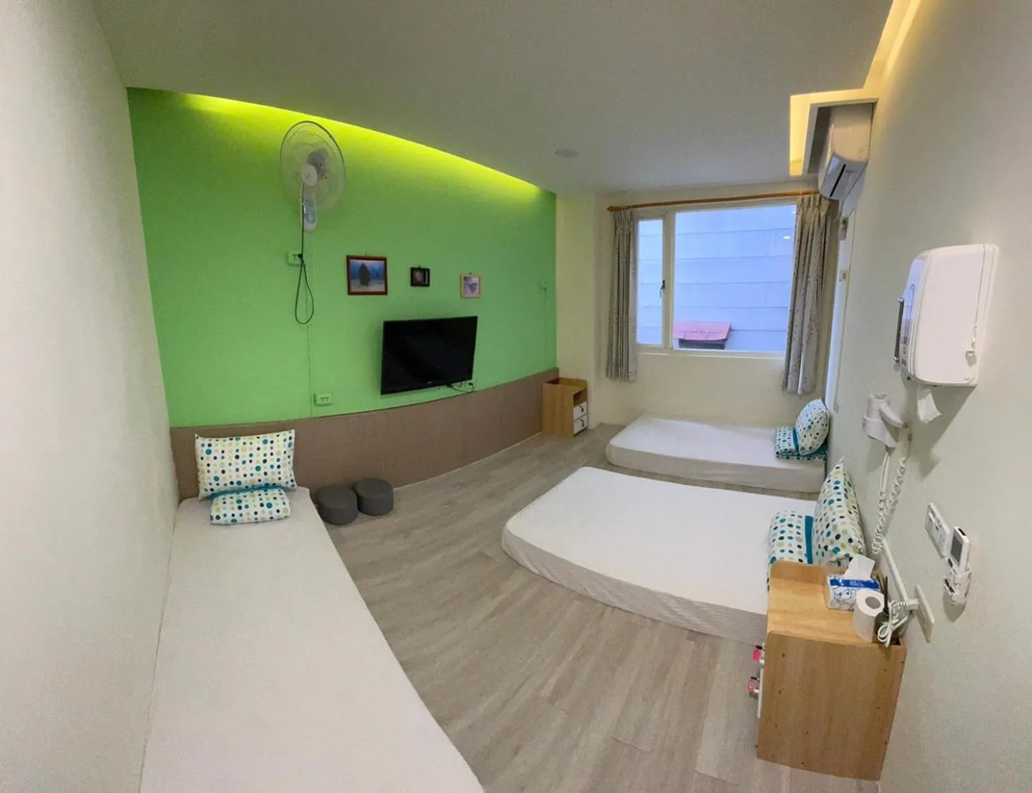 Bed in Fire Island Guest House