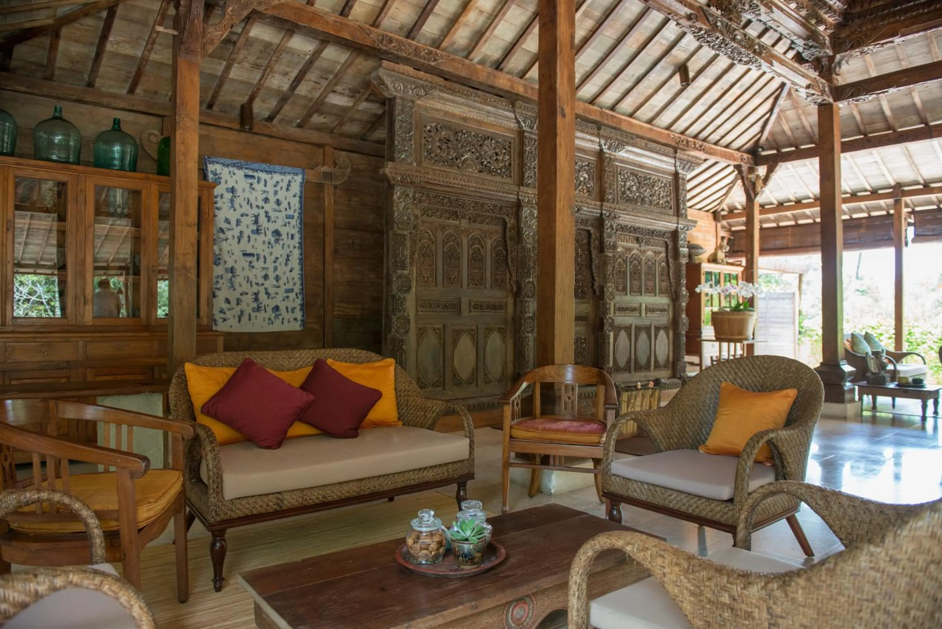 Seating area in Komaneka at Tanggayuda Ubud