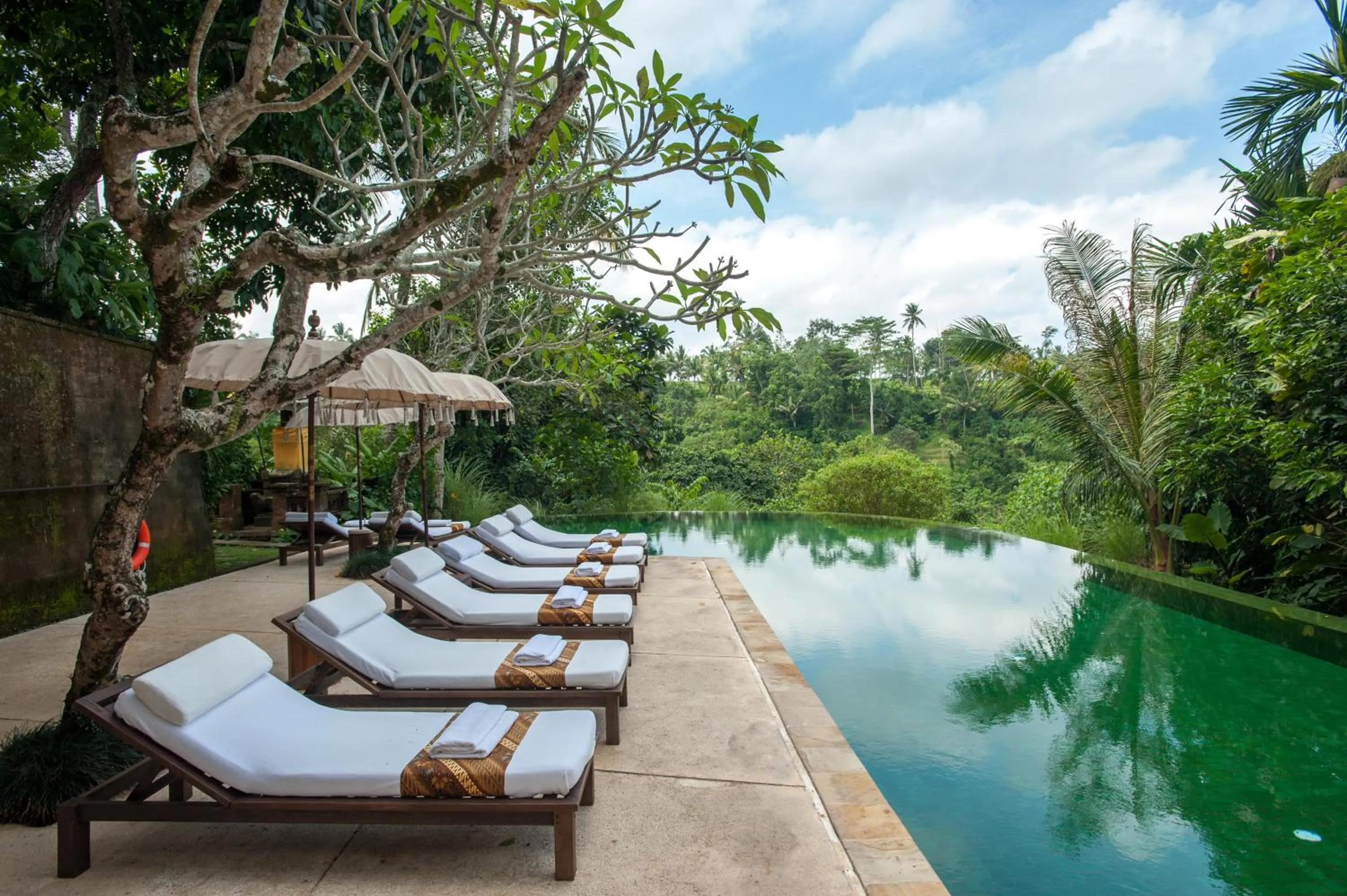 Pool view in Komaneka at Tanggayuda Ubud