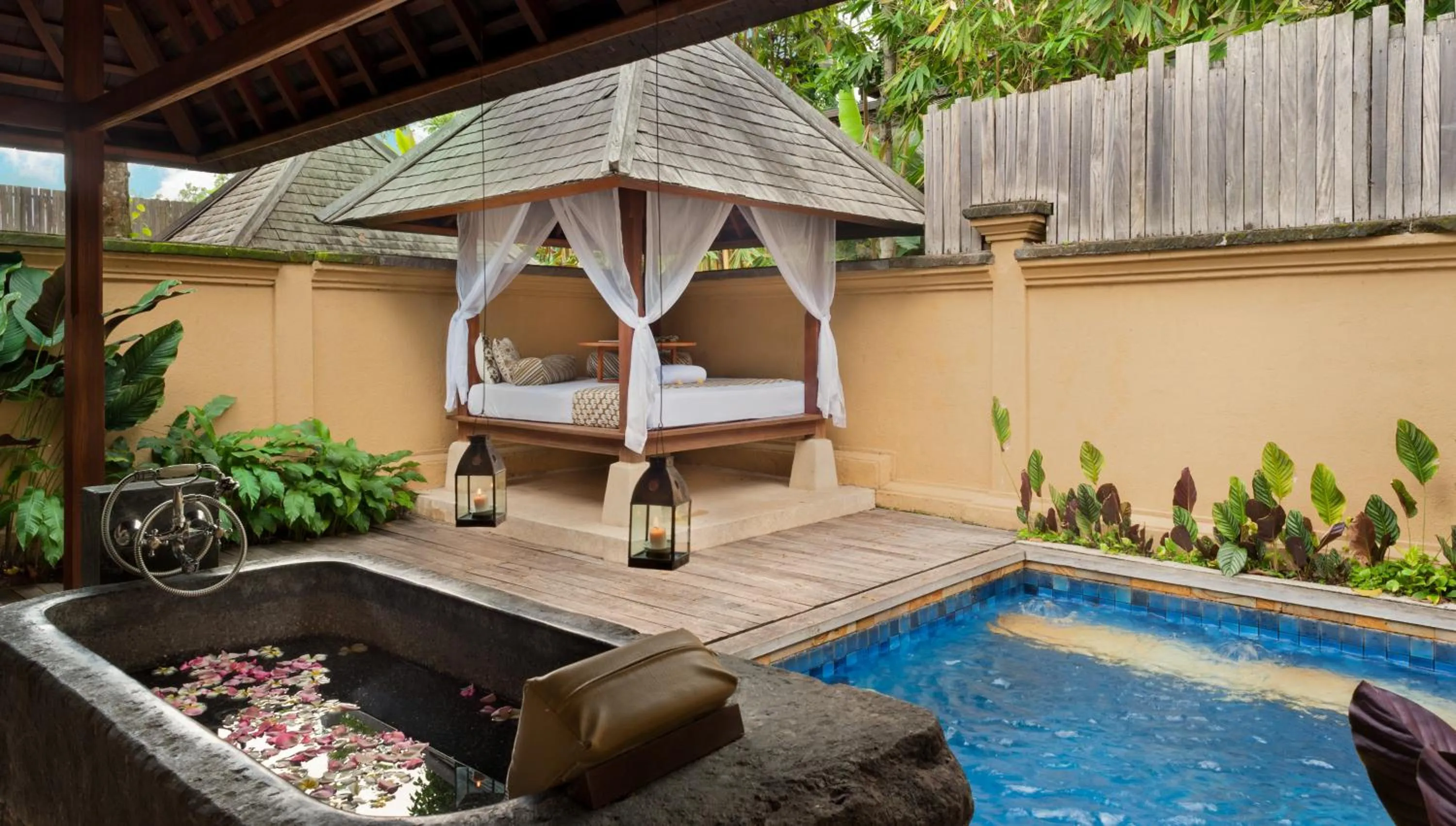 Patio in Komaneka at Tanggayuda Ubud