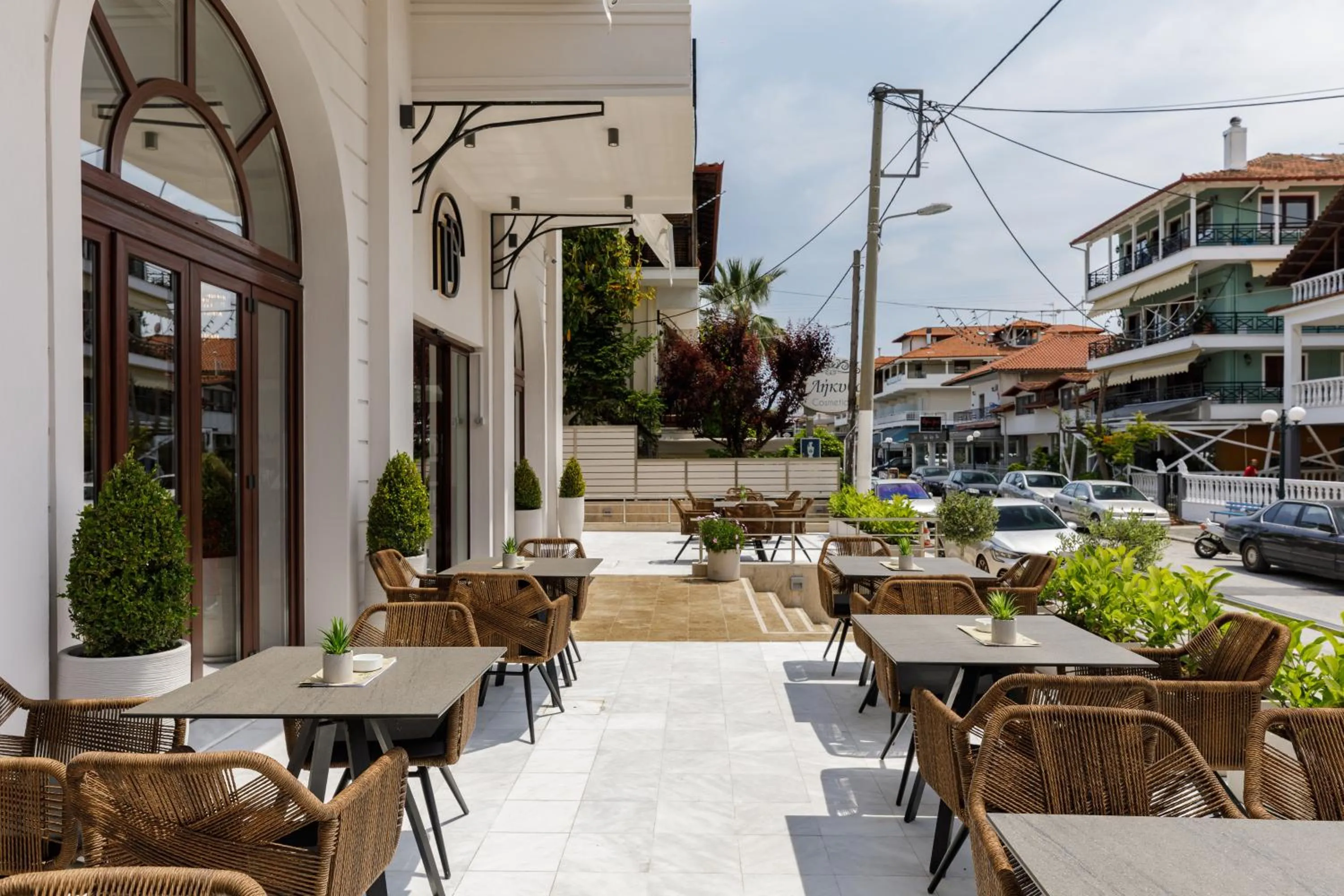 Balcony/Terrace in Diverso Platamon, Luxury Hotel & Suites