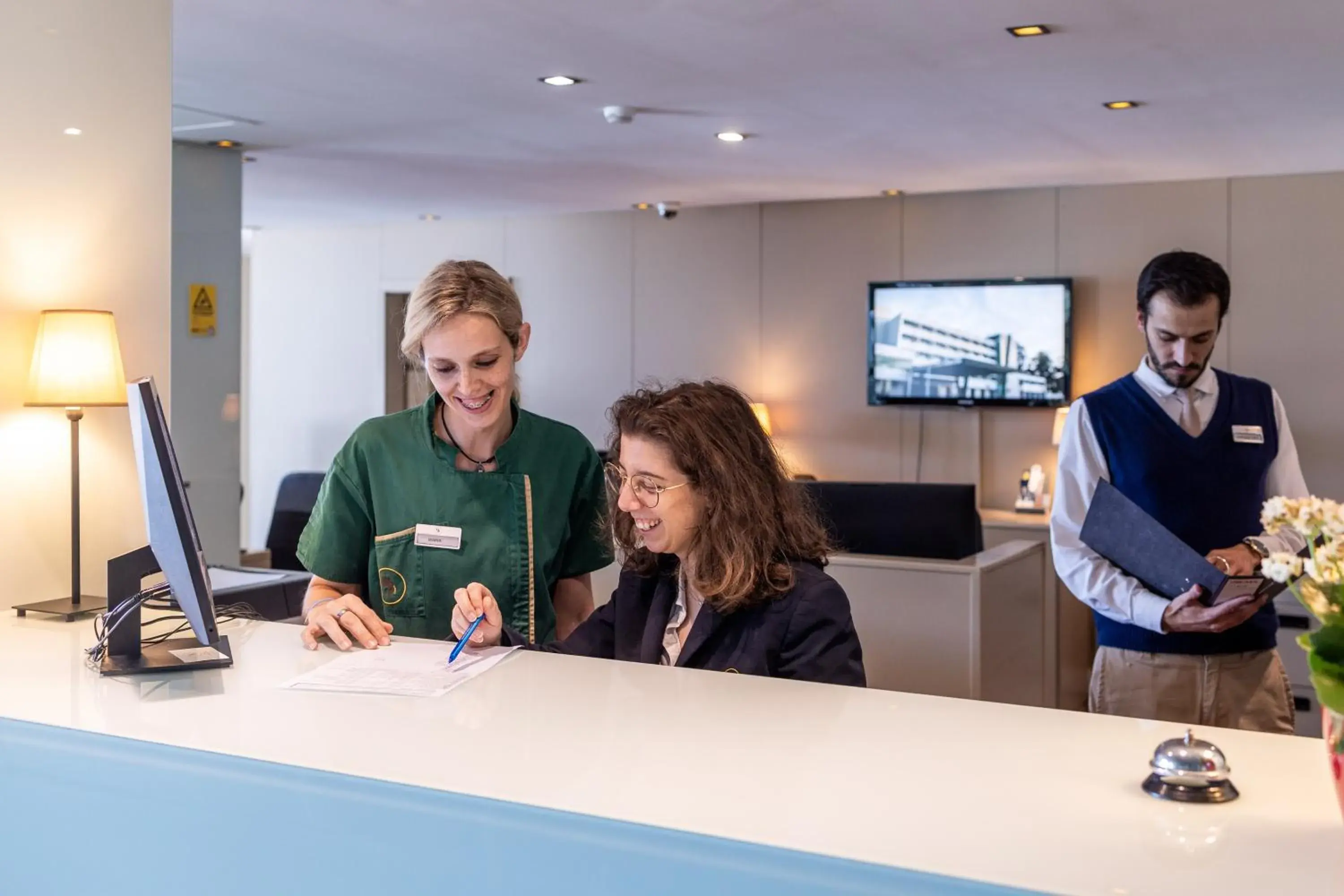 Lobby or reception in Hotel Porta do Sol Conference & SPA Lobby or reception in Hotel Porta do Sol Conference & SPA