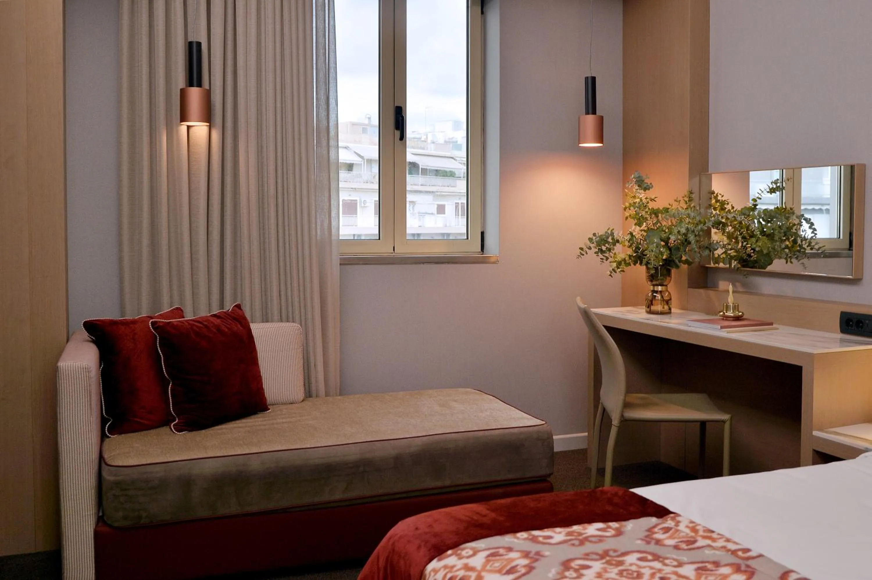 View (from property/room), Bed in Airotel Stratos Vassilikos Hotel