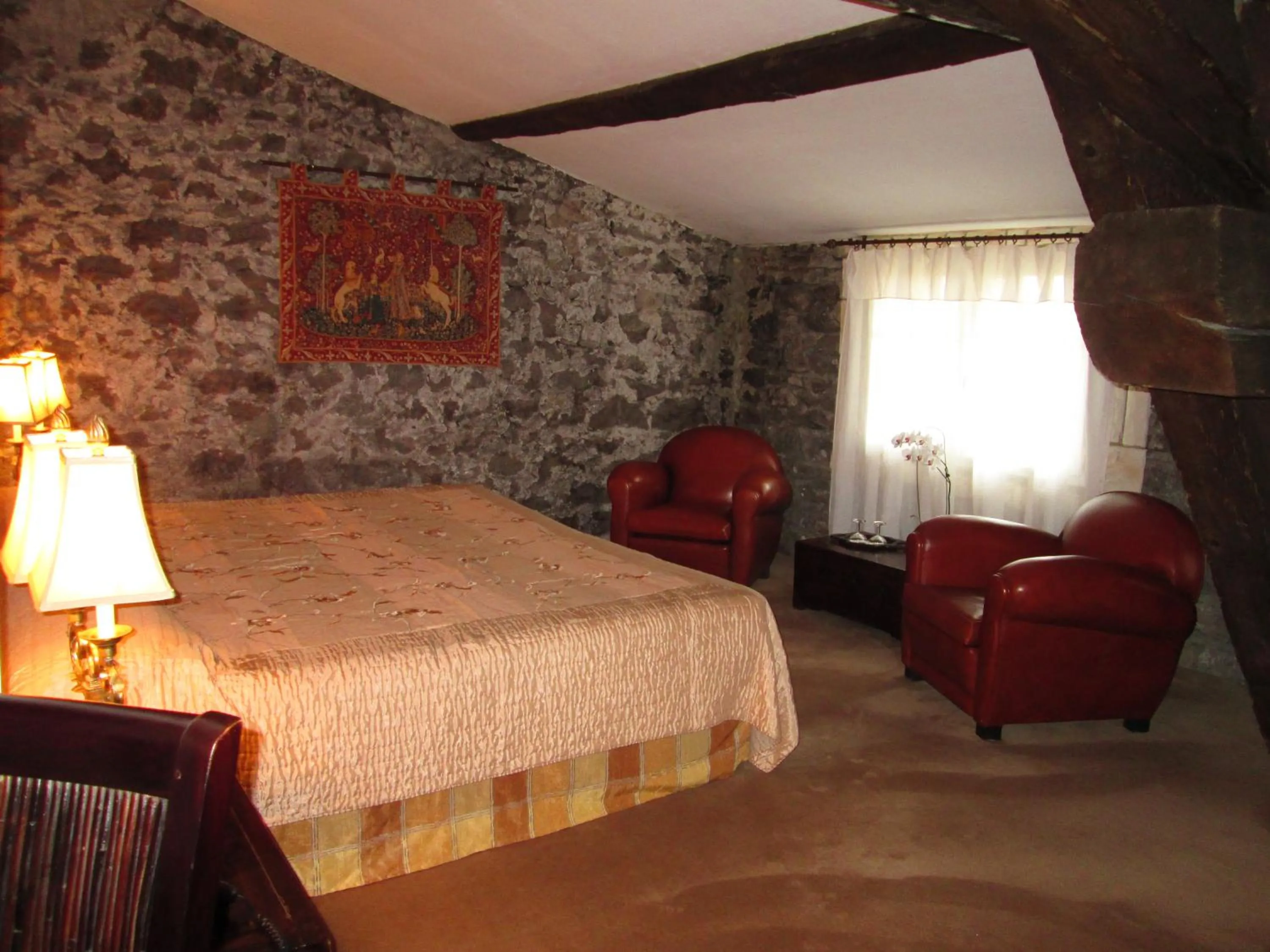 Bed in Château de Floure - SPA et piscine extérieure chauffée