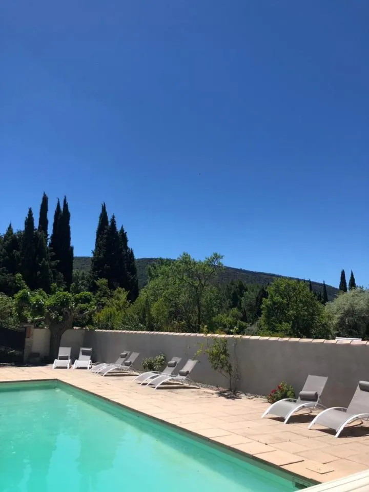 Mountain view in Château de Floure - SPA et piscine extérieure chauffée