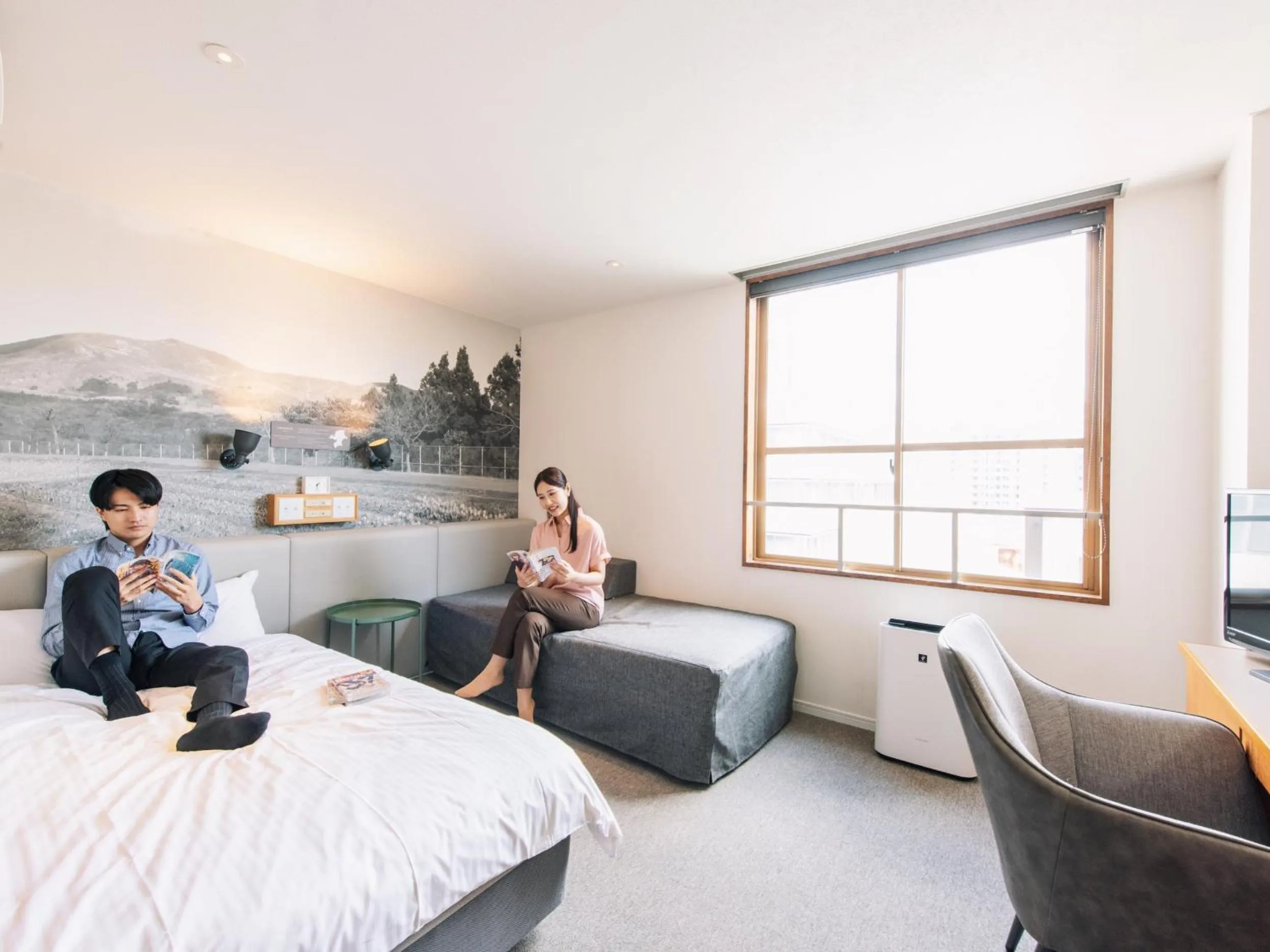 People, Bed in Hotel Relief Kokura Annex