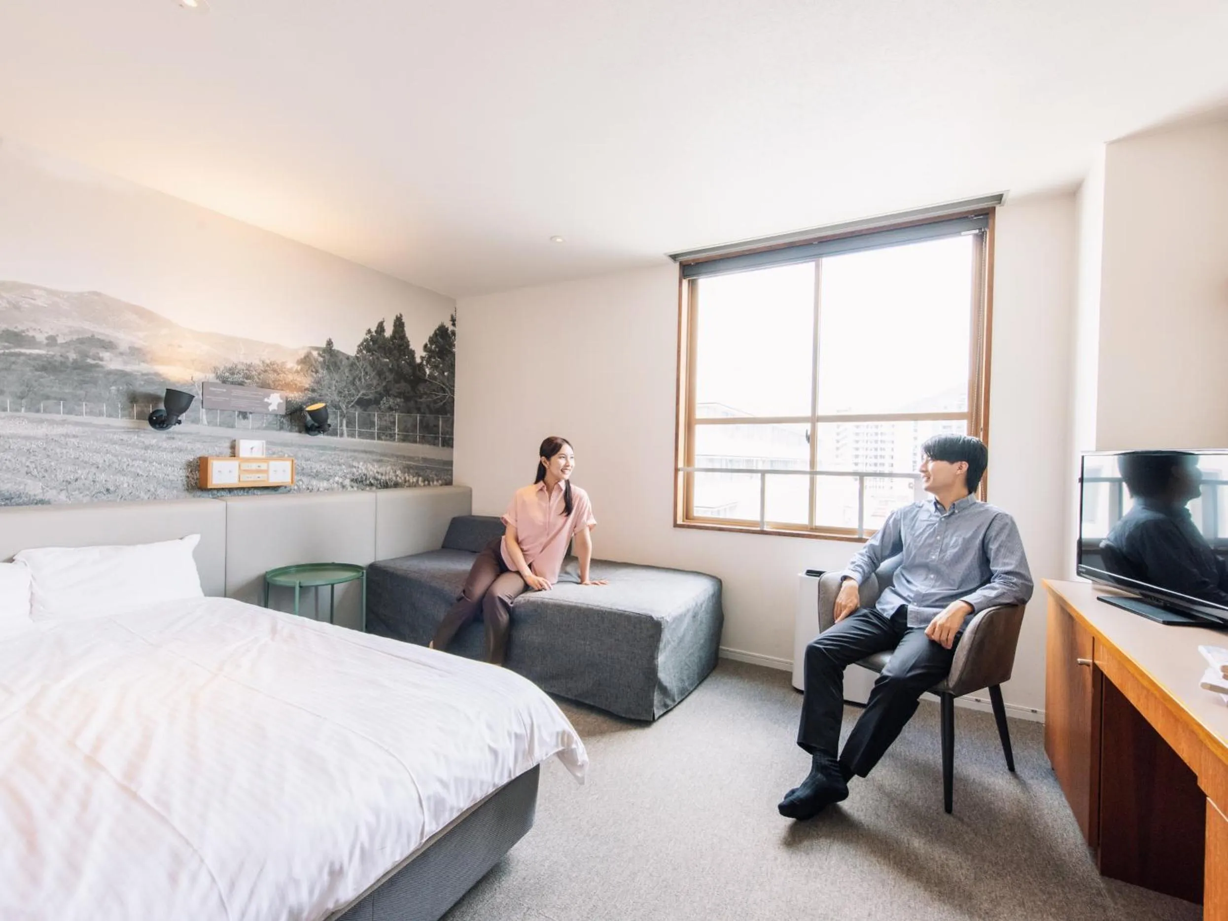 People, Bed in Hotel Relief Kokura Annex