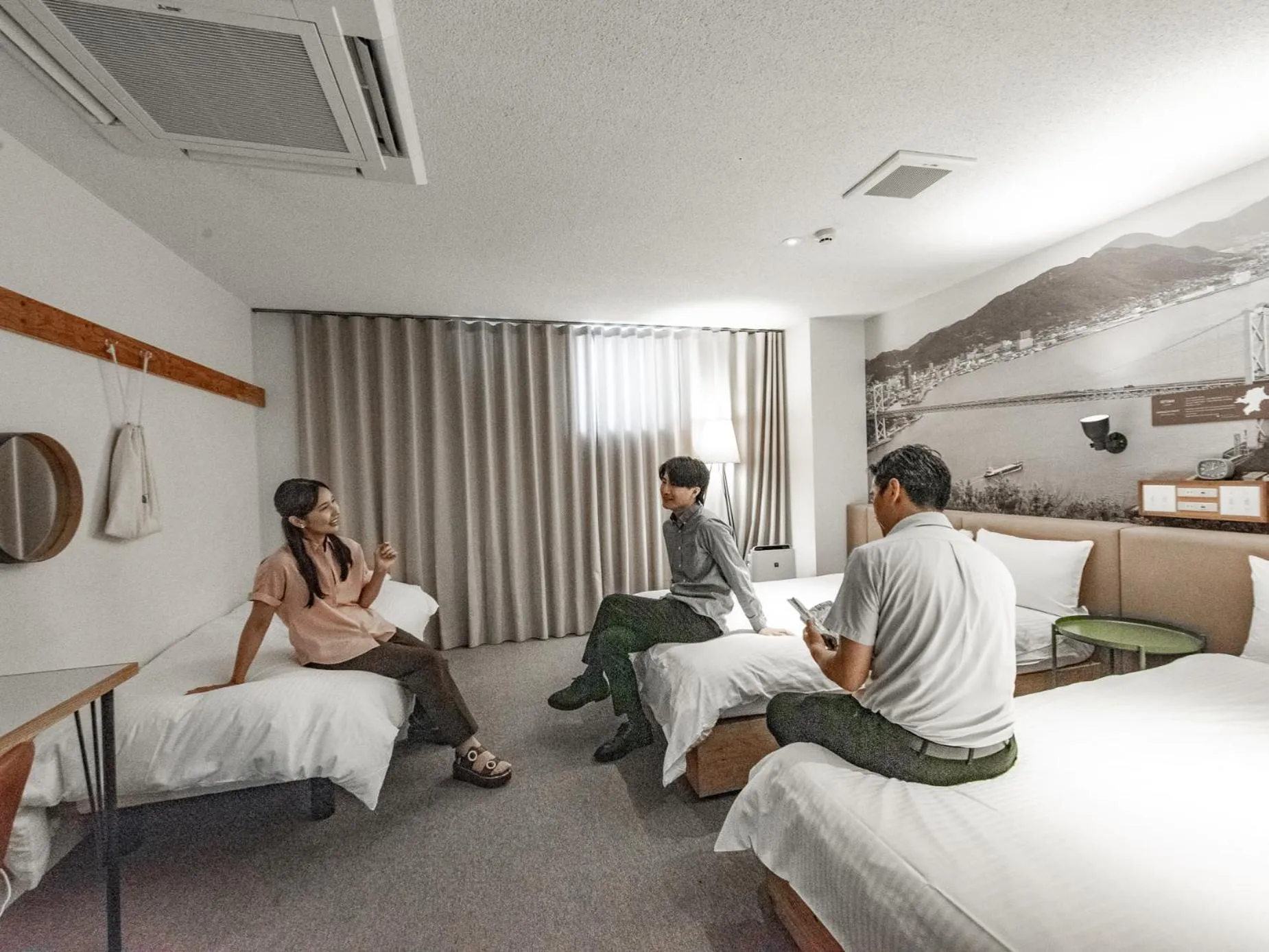 People, Bed in Hotel Relief Kokura Annex