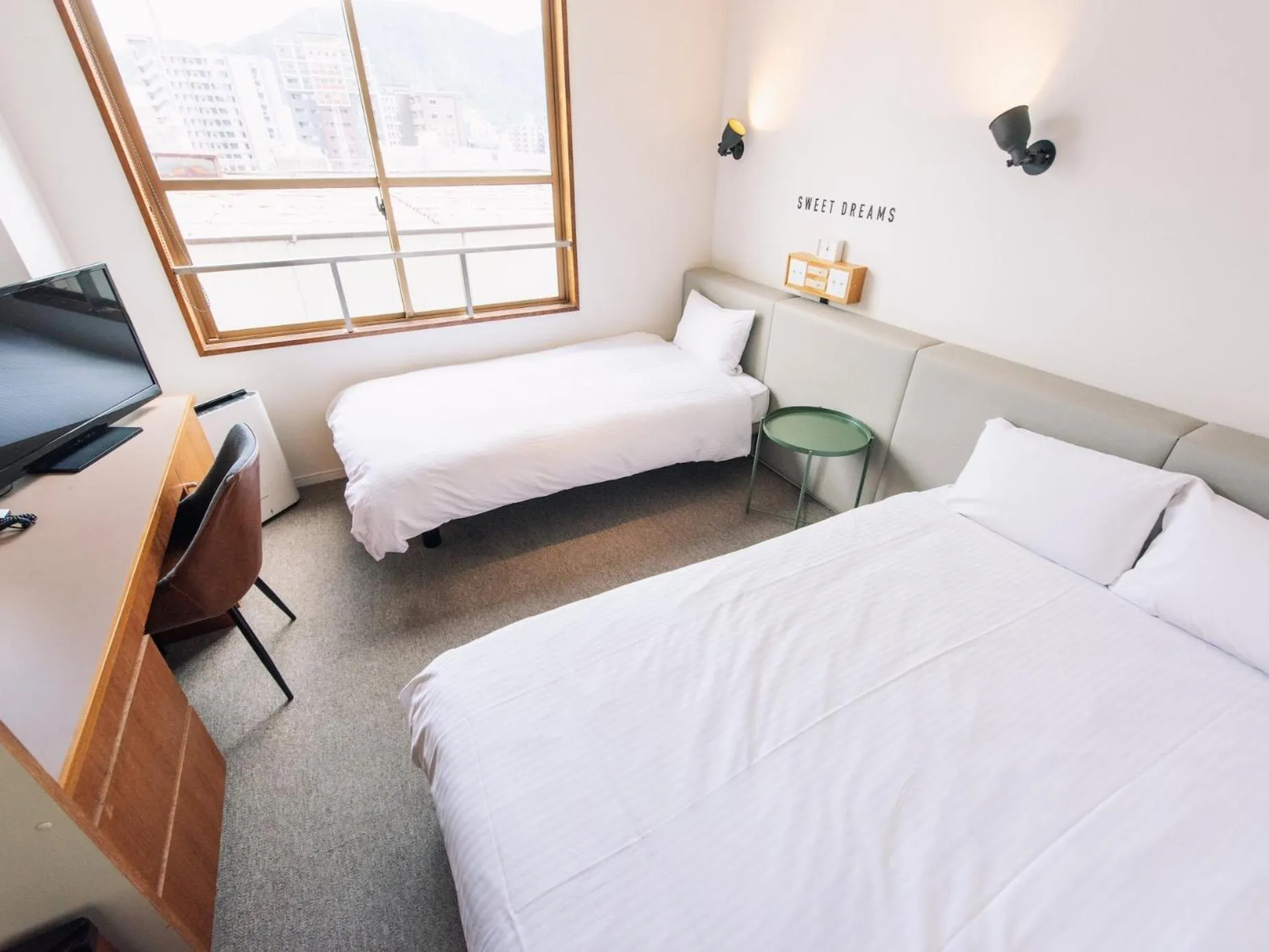 Photo of the whole room, Bed in Hotel Relief Kokura Annex