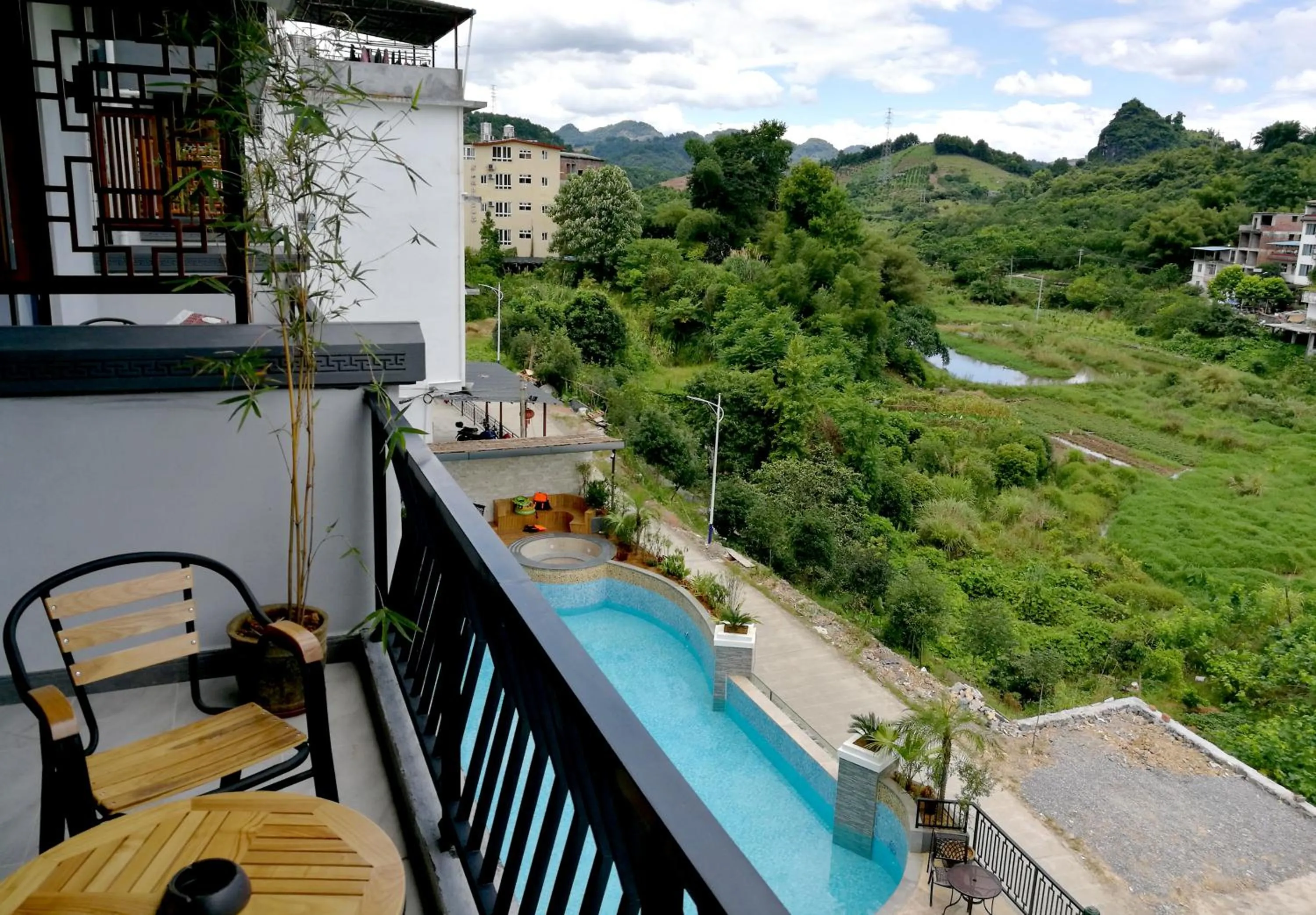 Balcony/Terrace in The Bamboo Leaf Yangshuo
