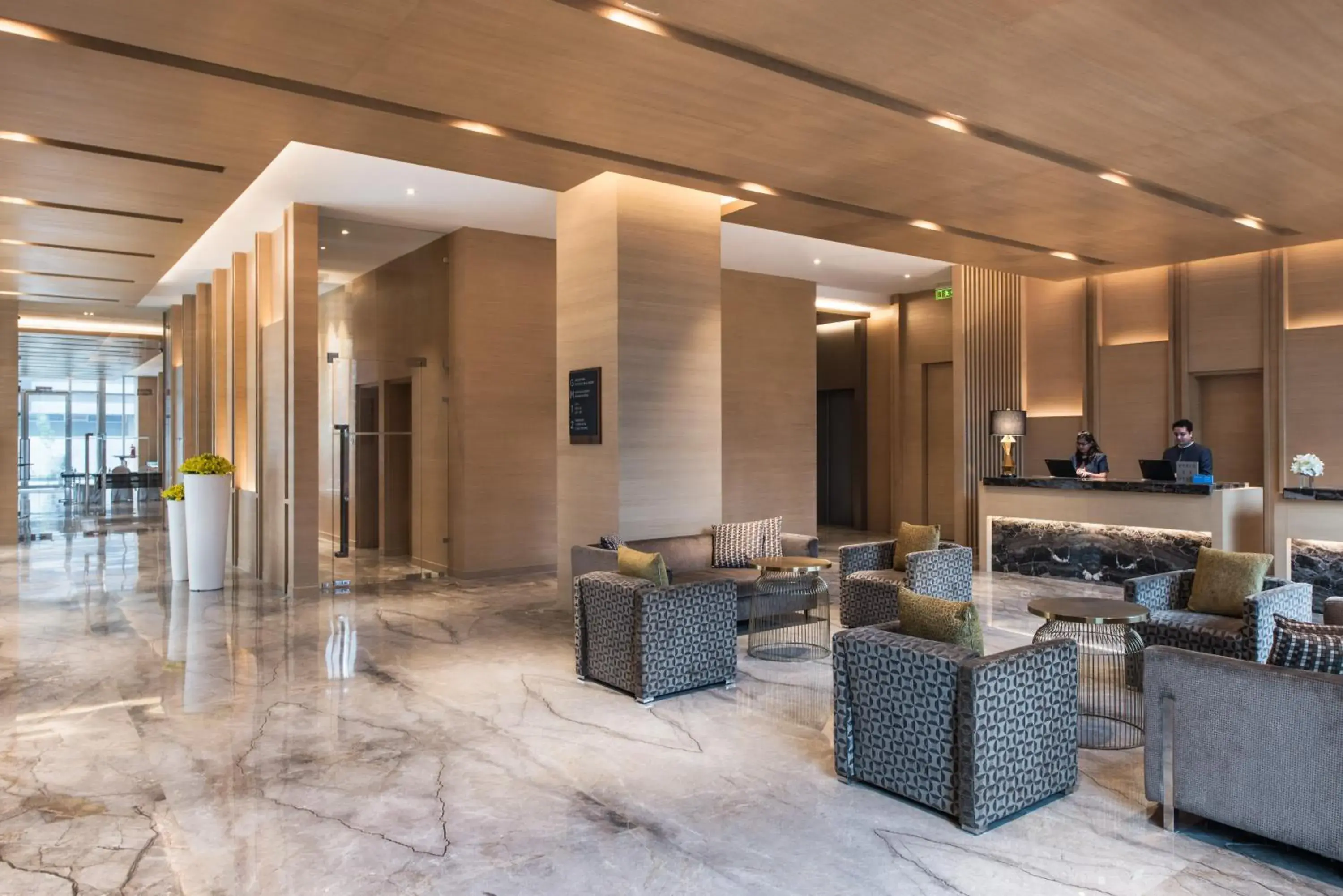Lobby or reception in Hyatt Regency Lucknow Gomti Nagar Lobby or reception in Hyatt Regency Lucknow Gomti Nagar