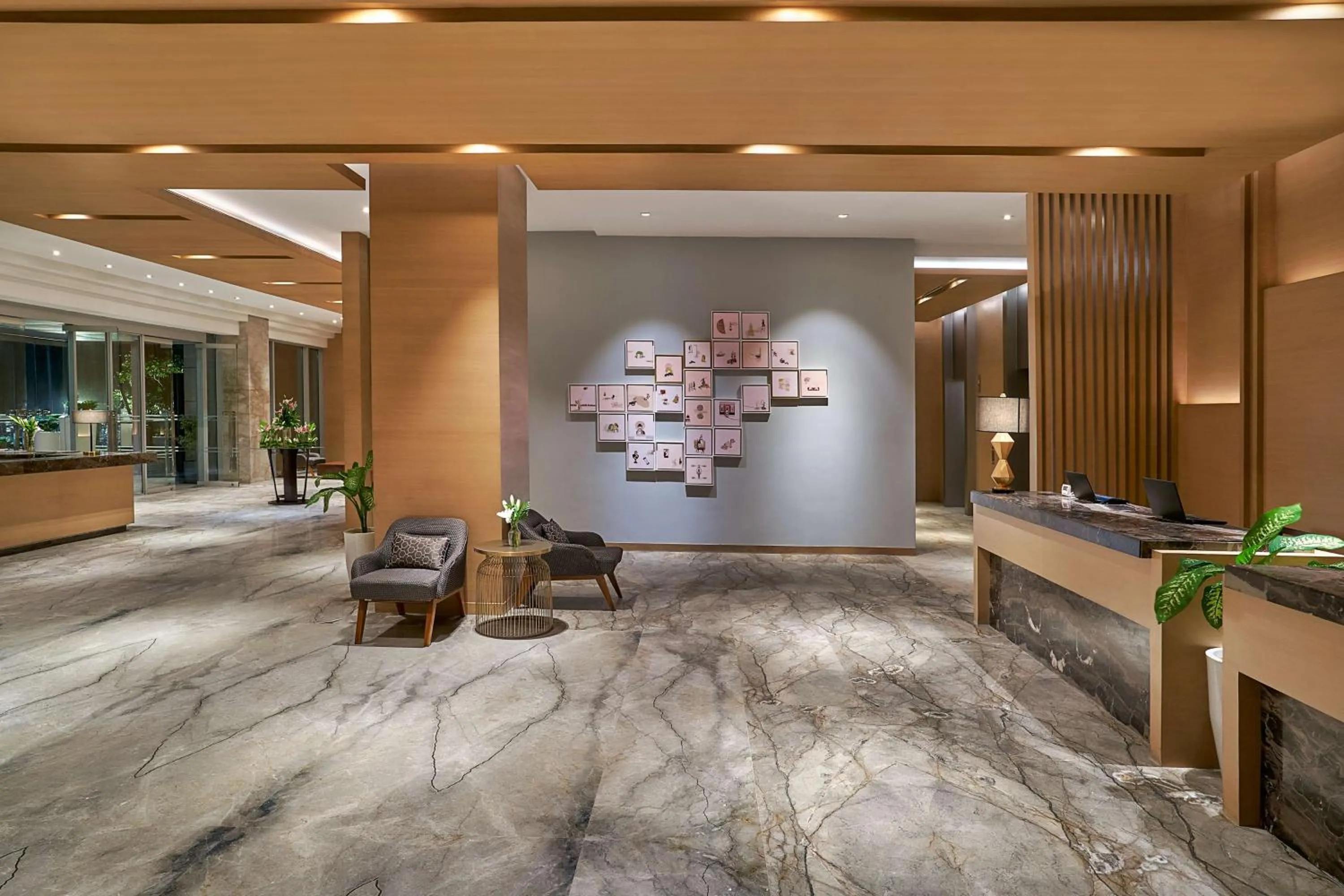 Lobby or reception in Hyatt Regency Lucknow Gomti Nagar