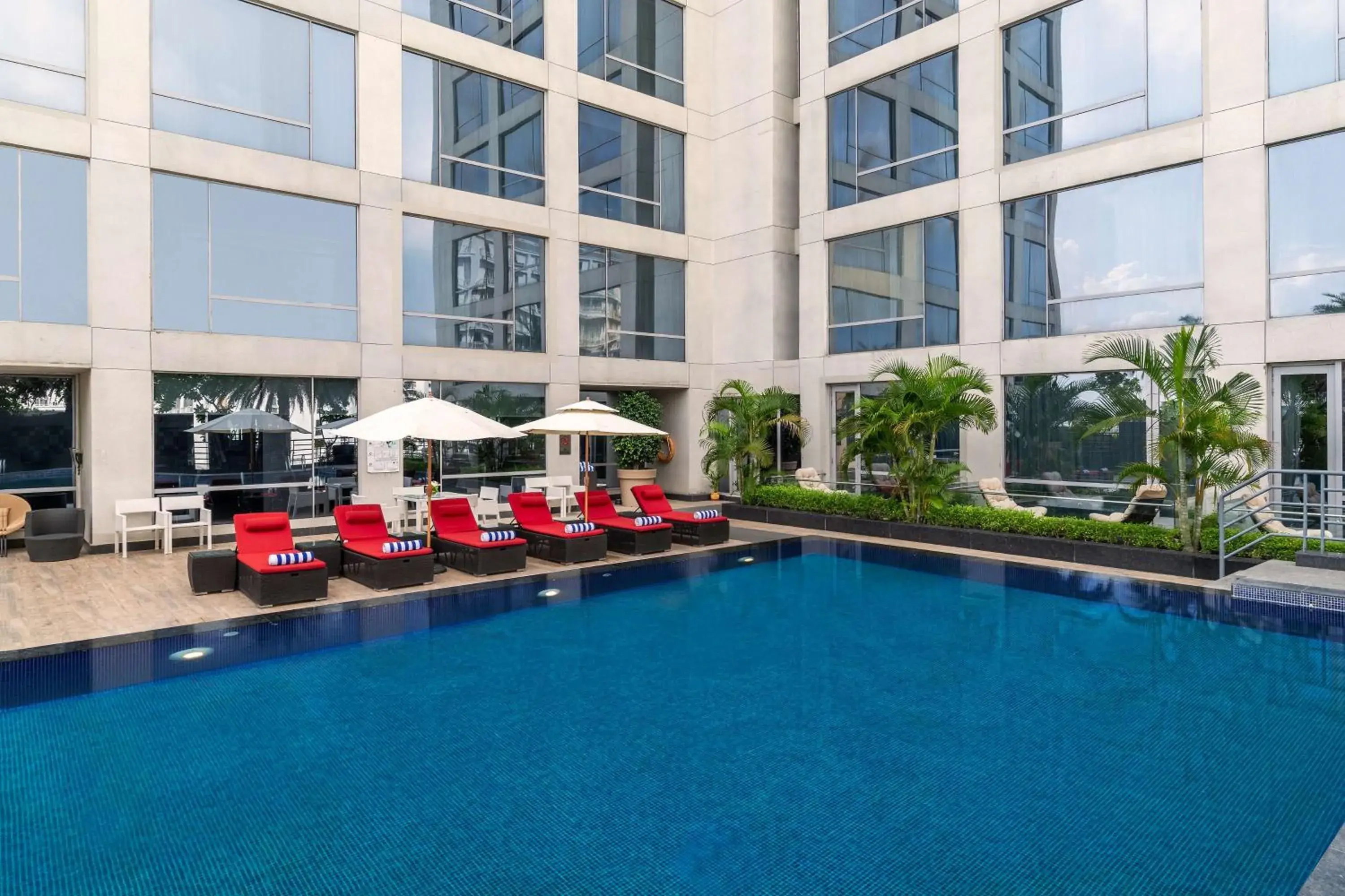 Swimming pool in Hyatt Regency Lucknow Gomti Nagar Swimming pool in Hyatt Regency Lucknow Gomti Nagar