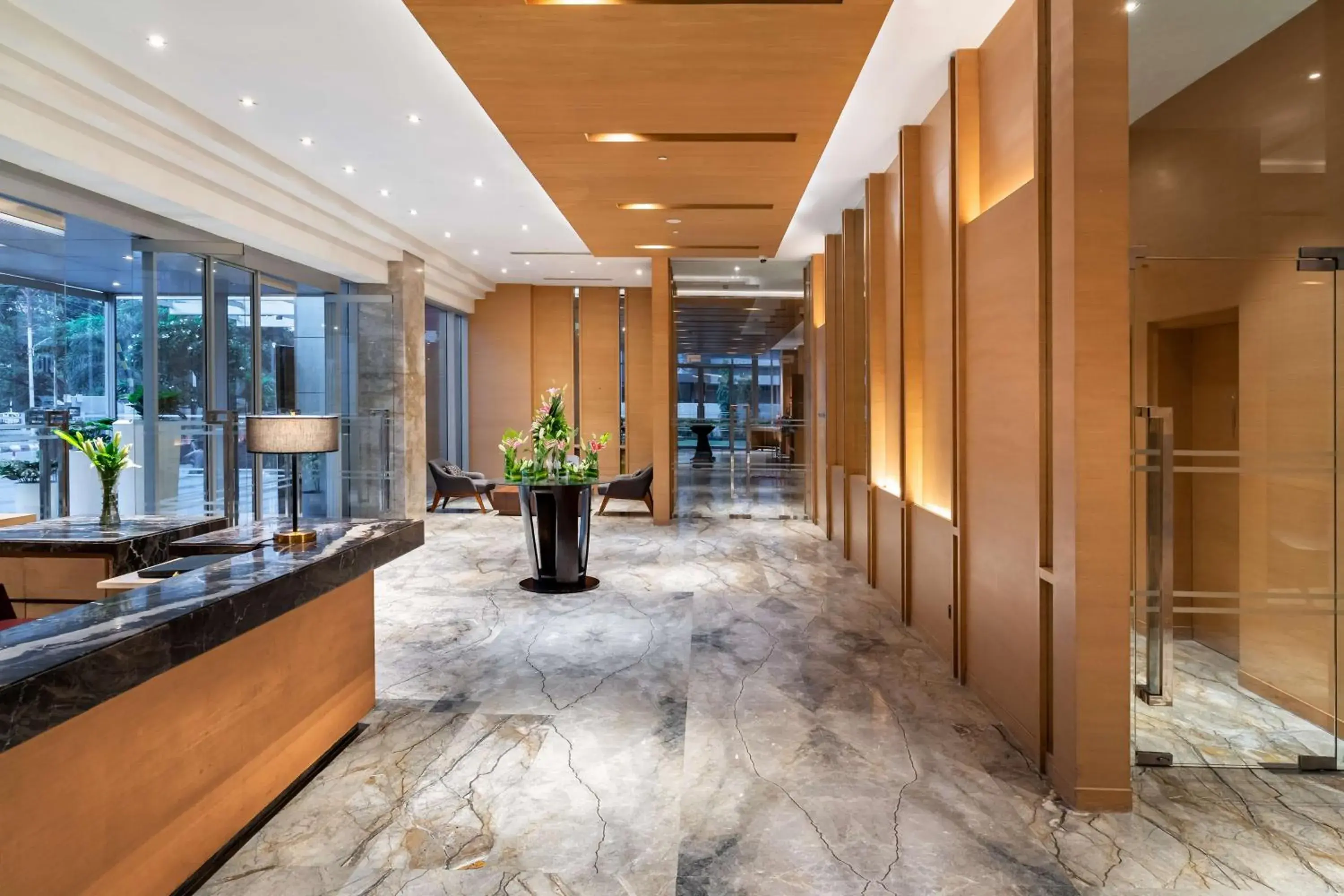 Lobby or reception in Hyatt Regency Lucknow Gomti Nagar Lobby or reception in Hyatt Regency Lucknow Gomti Nagar