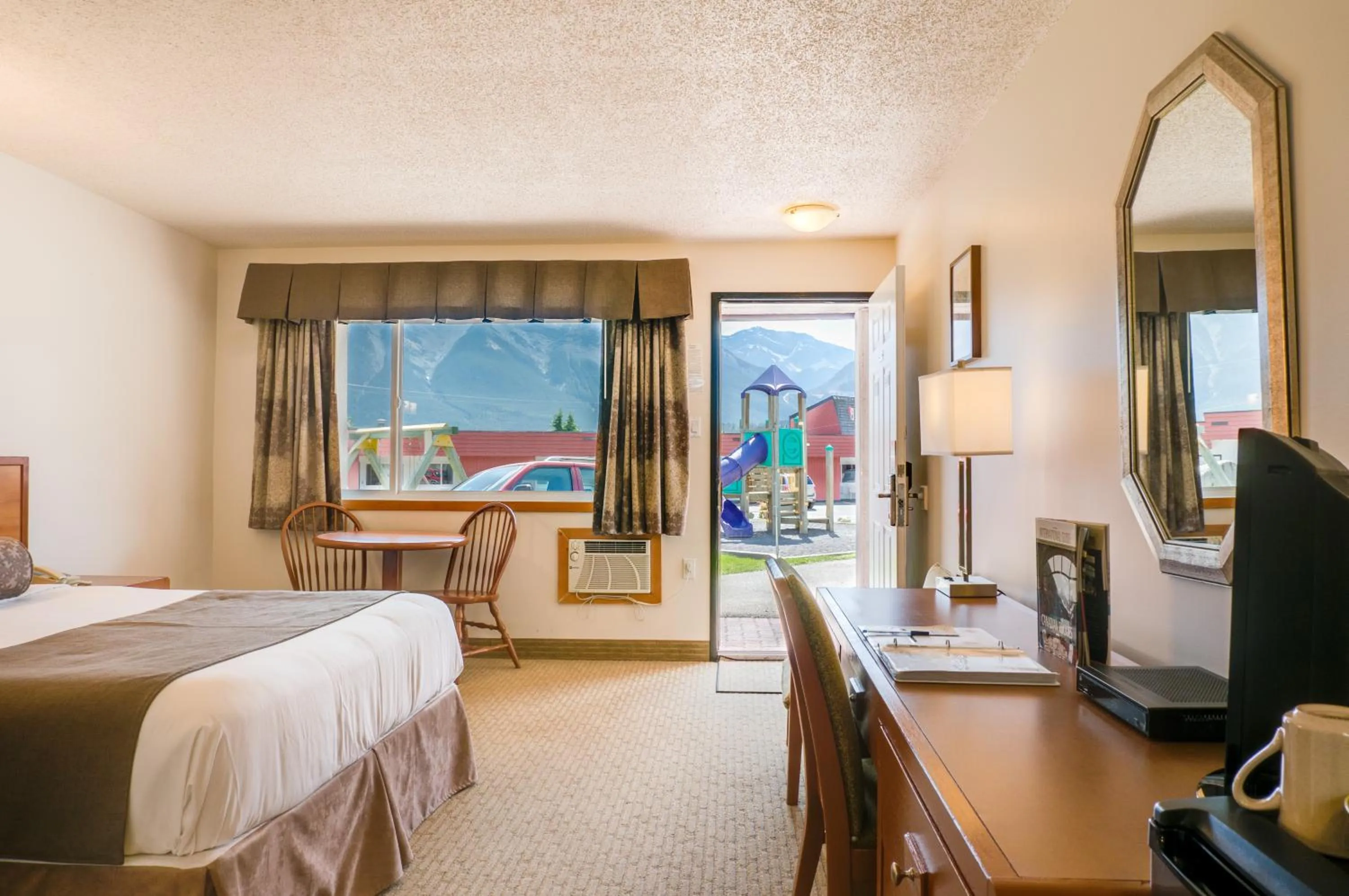 View (from property/room), Bed in Rocky Mountain Ski Lodge