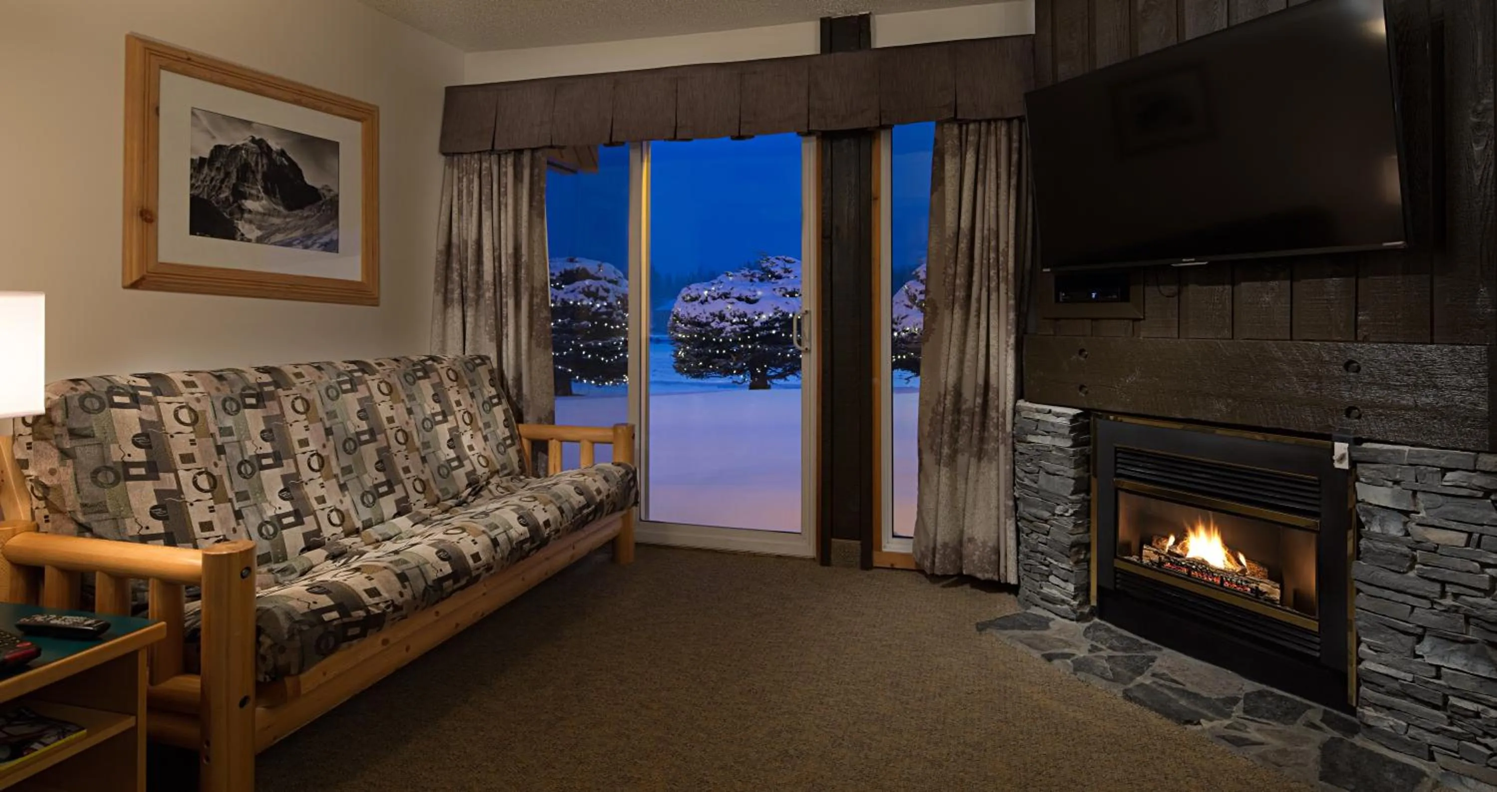 Living room in Rocky Mountain Ski Lodge