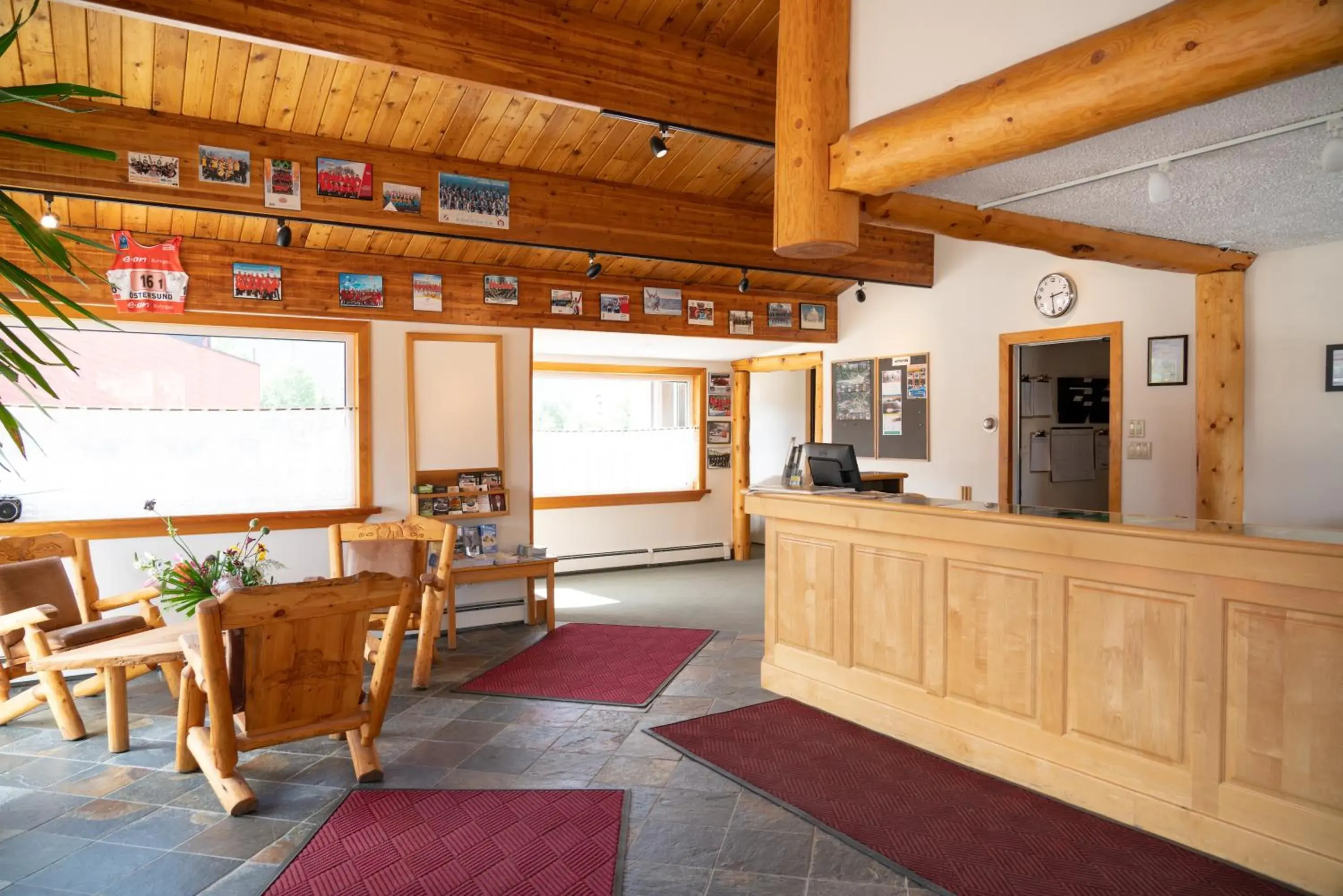 Lobby or reception in Rocky Mountain Ski Lodge Lobby or reception in Rocky Mountain Ski Lodge
