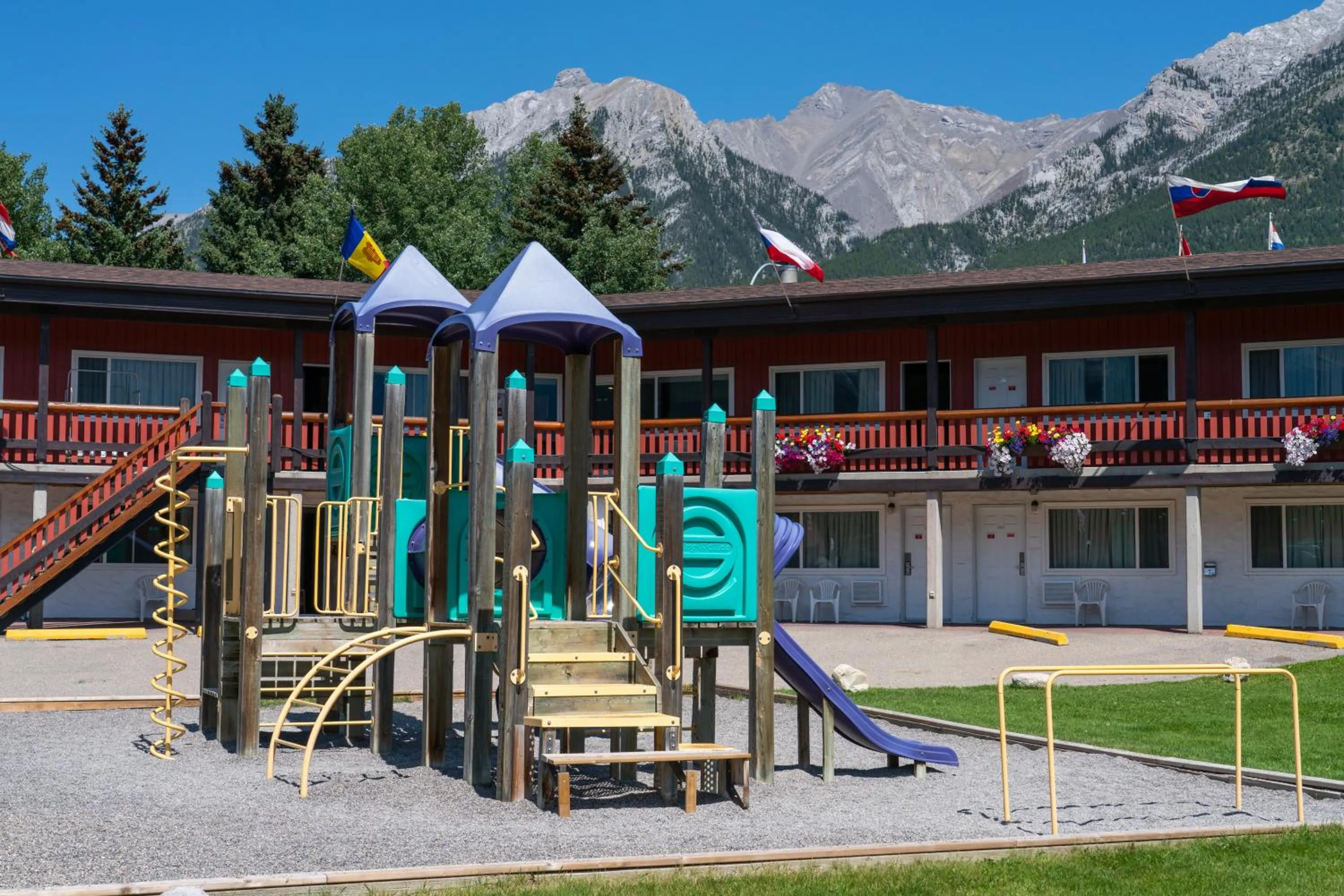Children play ground in Rocky Mountain Ski Lodge