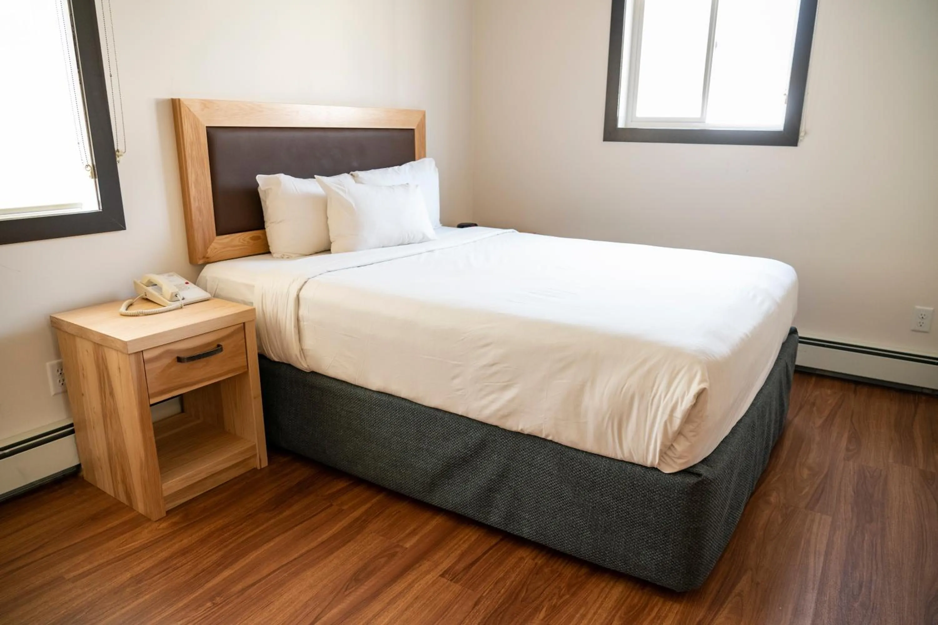 Bed in Rocky Mountain Ski Lodge