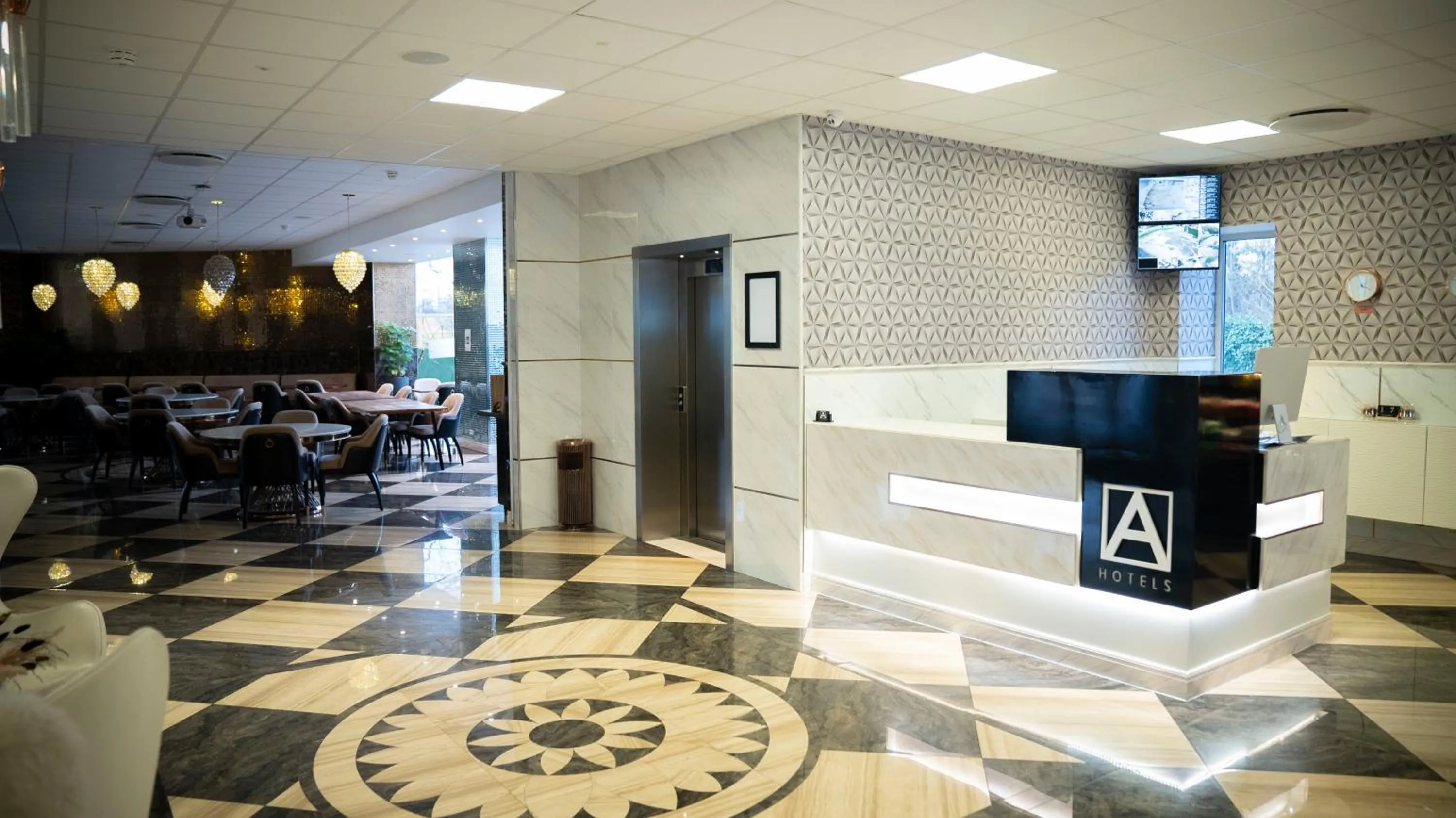 Communal lounge/ TV room in A Hotels Glostrup