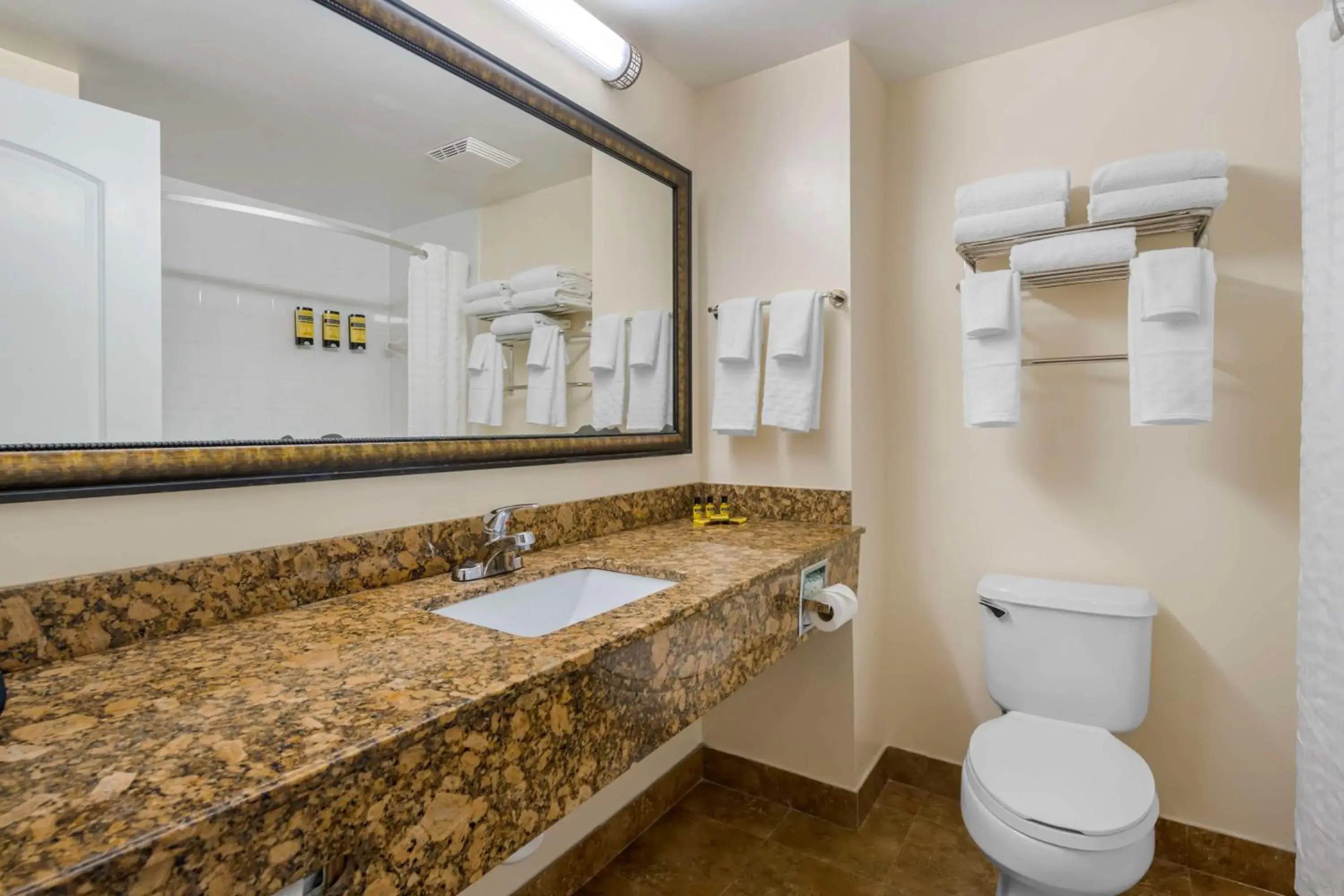 Bathroom in Best Western Plus Universal Inn - Free Shuttle to Universal Studios! Bathroom in Best Western Plus Universal Inn - Free Shuttle to Universal Studios!